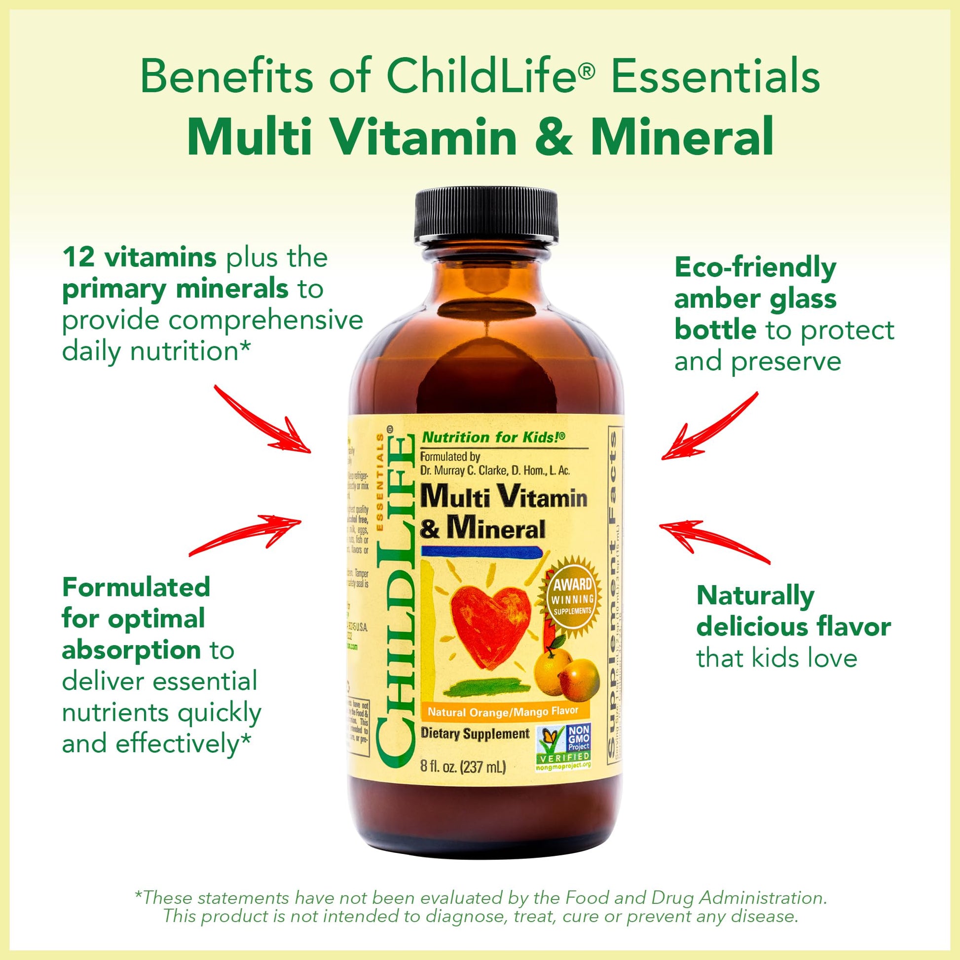 CHILDLIFE ESSENTIALS Kids Multivitamin & Mineral - Kids Vitamins, Liquid Multivitamin for Kids, Toddler Multivitamins, Liquid Vitamins, Baby Multivitamin - Natural Orange & Mango, 8 Fl Oz (Pack of 4) CHILDLIFE ESSENTIALS buy supplements canada
