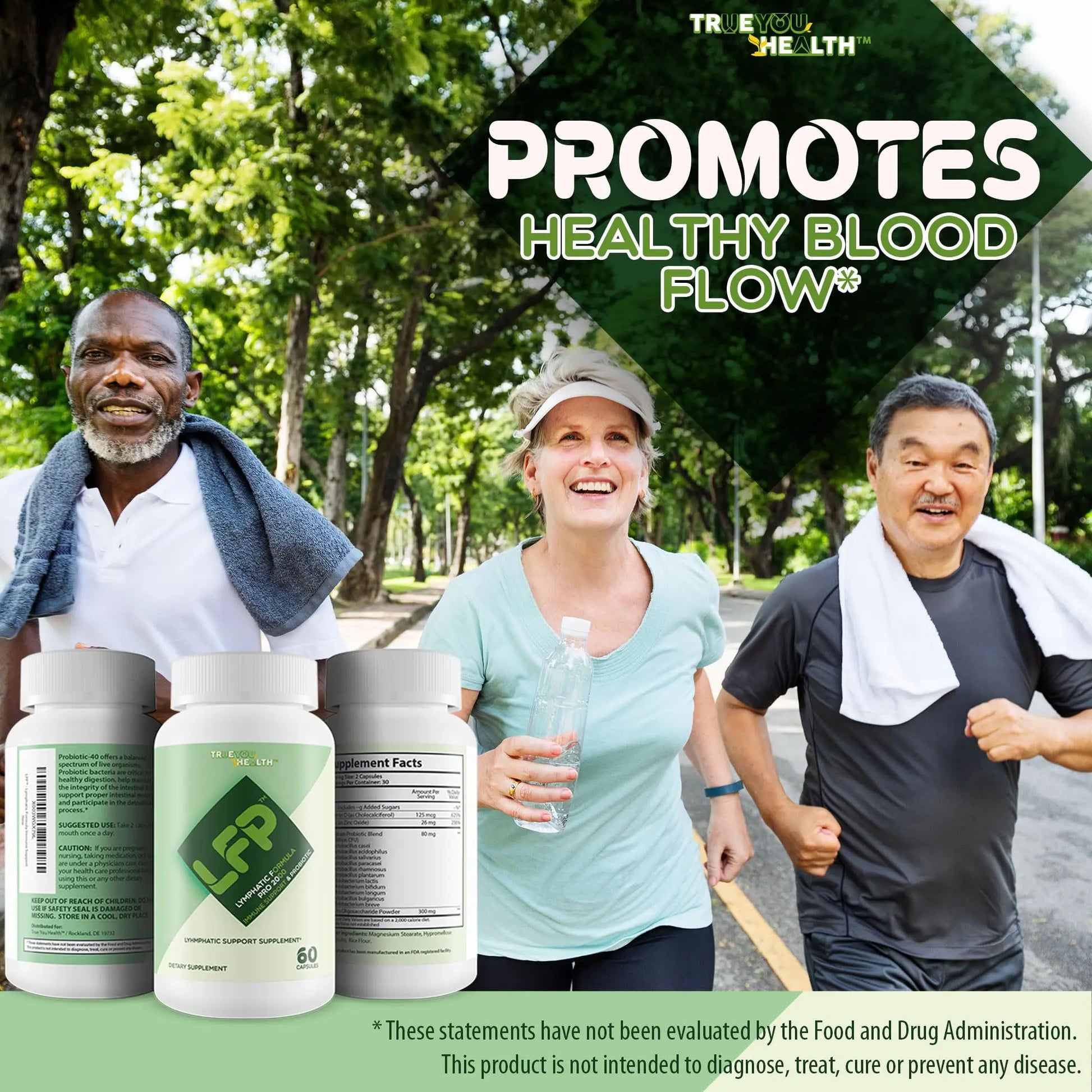 LFP - Lymphatic Formula Pro 2000 Immune Support & Probiotic - Lymphatic Support Supplement to Promote Healthy Immune System & Lymphatic Function - Aid Immune Response, Gut Health, & Overall Health True You Health buy supplements canada