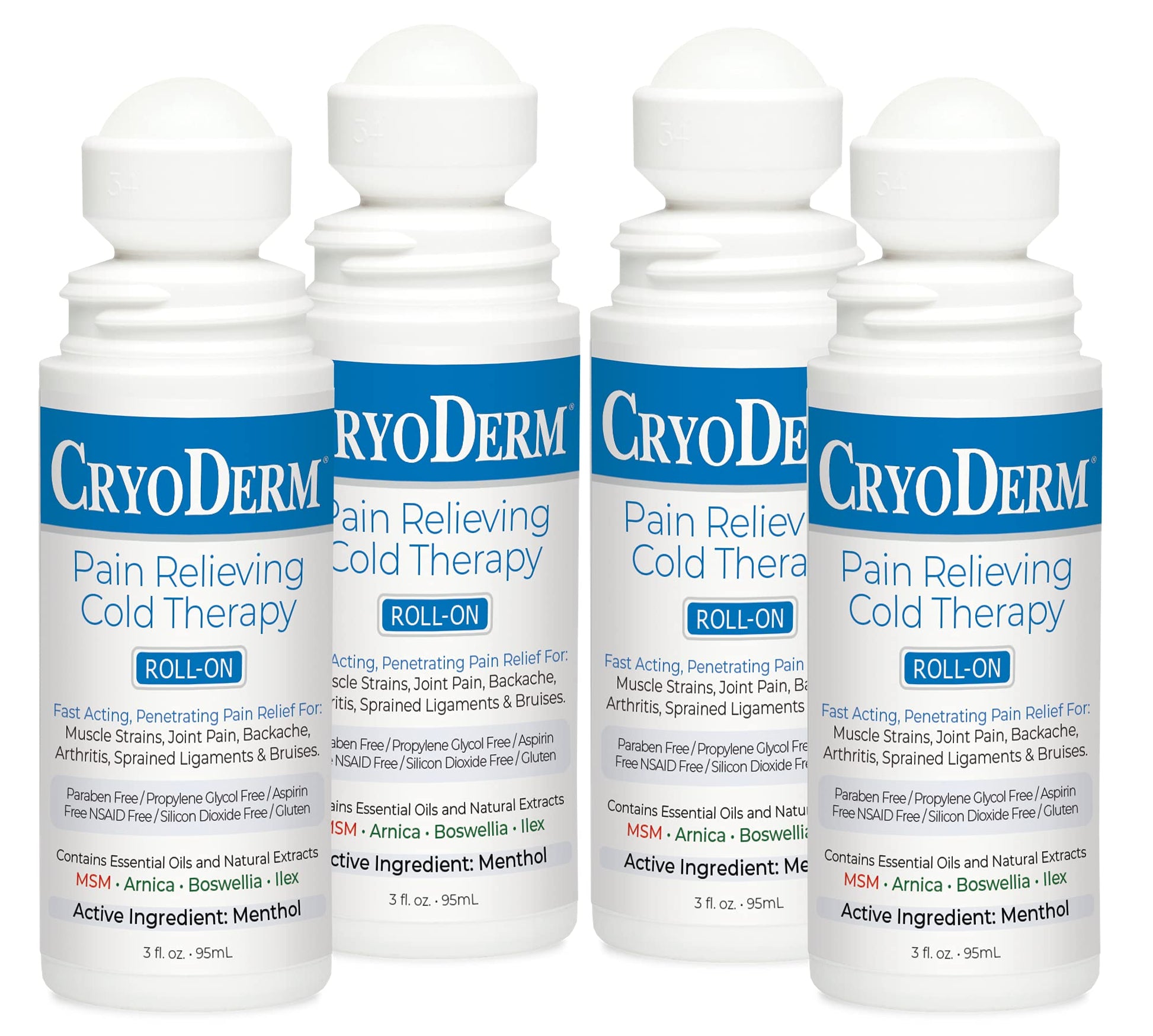 CryoDerm Pain Relieving, 3 Fl Oz (Pack of 4) CryoDerm buy supplements canada