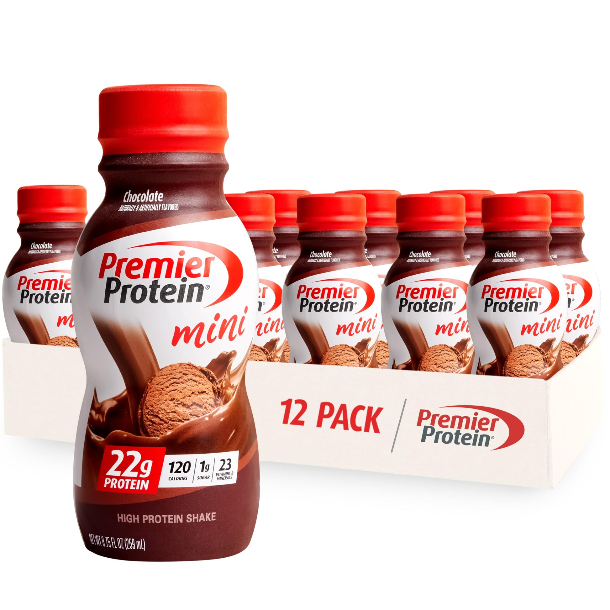 Premier Protein Shake MINIs, Chocolate, 22g Protein, 120 Calories, 1g Sugar, 8.75fl oz Premier Protein buy supplements canada