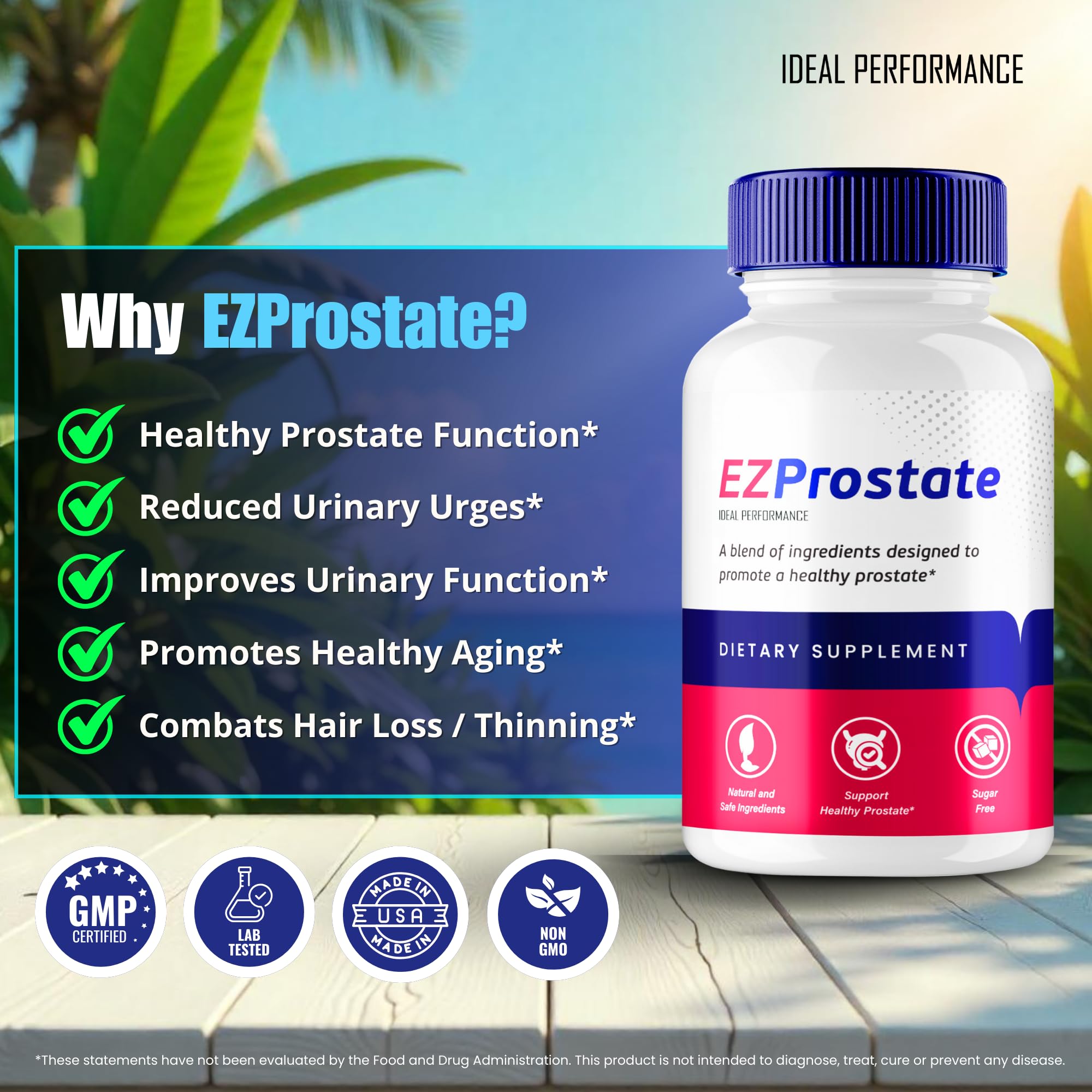 EZ Prostate Capsules, EZ Prostate Pills - Official EZ Prostate Supplement Pills - Maximum Strength Advanced All Natural Formula, EZProstate Health Men Pastillas Reviews (2 Pack) IDEAL PERFORMANCE buy supplements canada