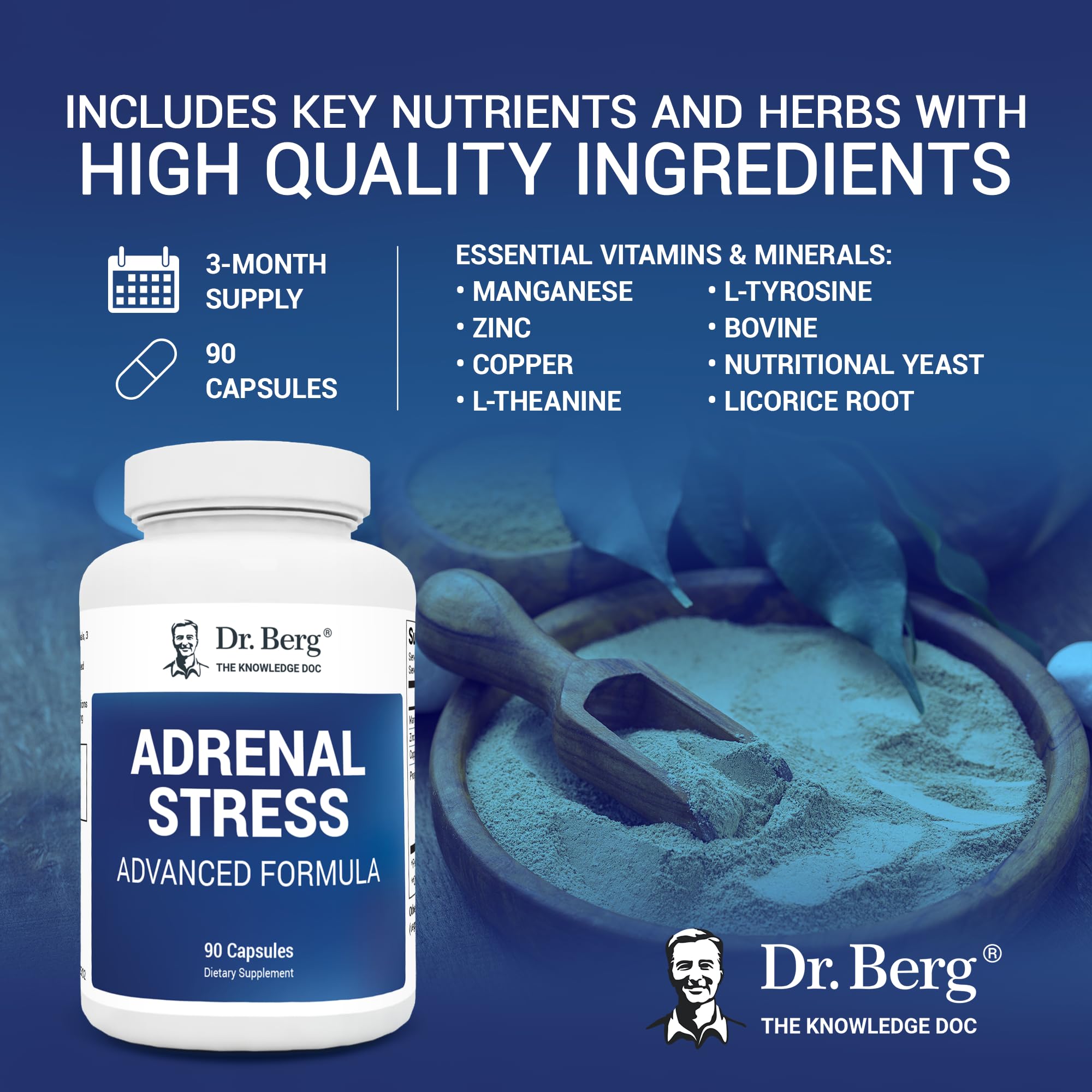 Dr. Berg’s Adrenal Stress Advanced Formula - Adrenal Support Supplements for Stress Dr. Berg Nutritionals buy supplements canada