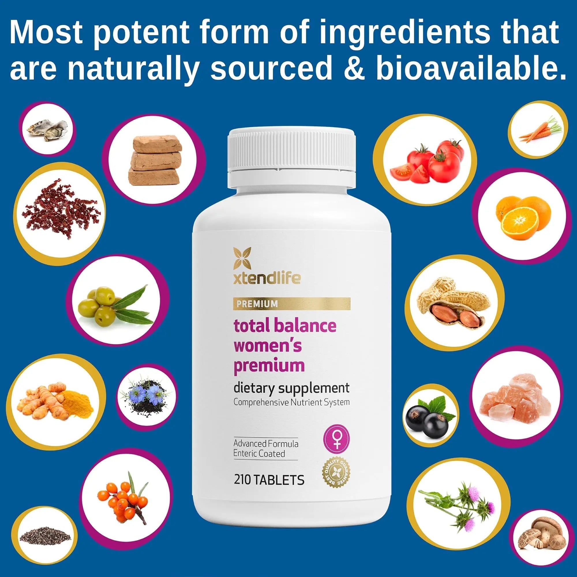 Xtendlife Total Balance Women's Premium Extra Strength Daily Multivitamin & Mineral - 90+ Nutrients for Complete Immune Xtendlife buy supplements canada