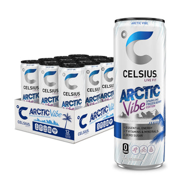 CELSIUS Arctic Vibe Sparkling Frozen Berry, Functional Essential Energy Drink, 12 Fl Oz CELSIUS buy supplements canada