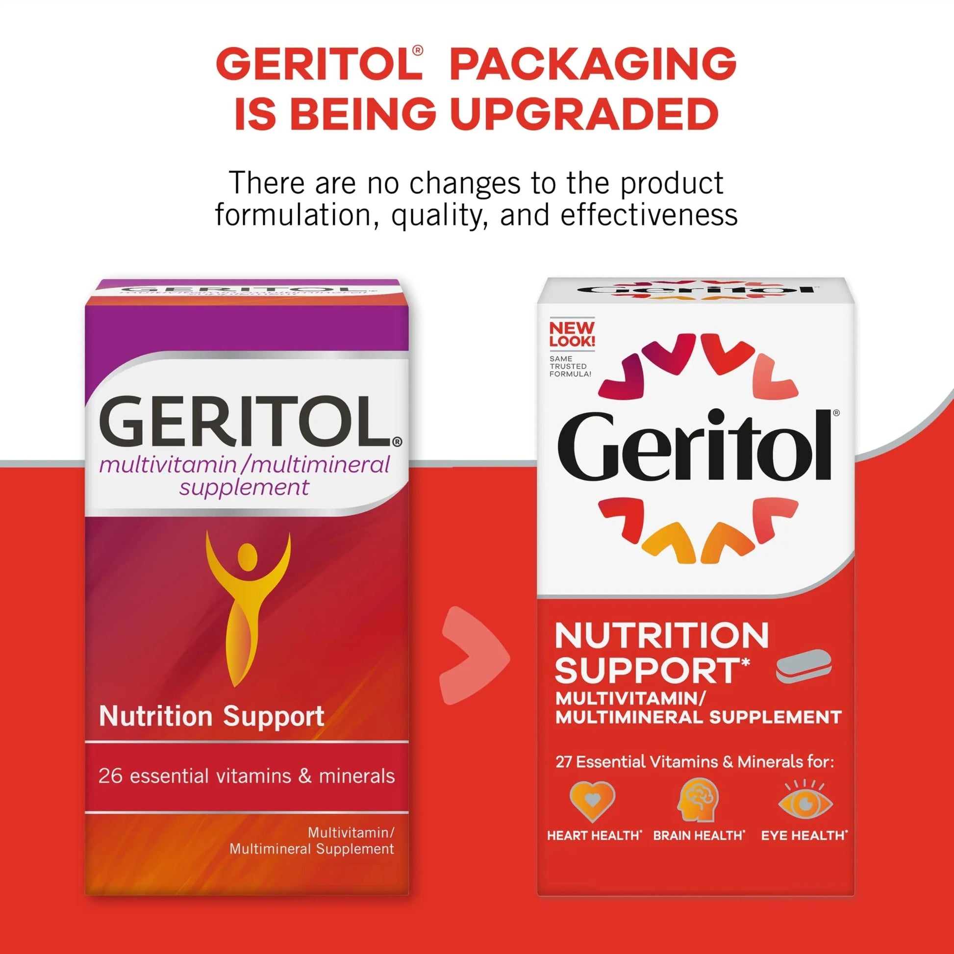 Geritol, Multivitamin Supplement, Contains Antioxidants, Vitamins B, C, E & D and Iron, 27, Minerals, Gluten-Free Geritol buy supplements canada