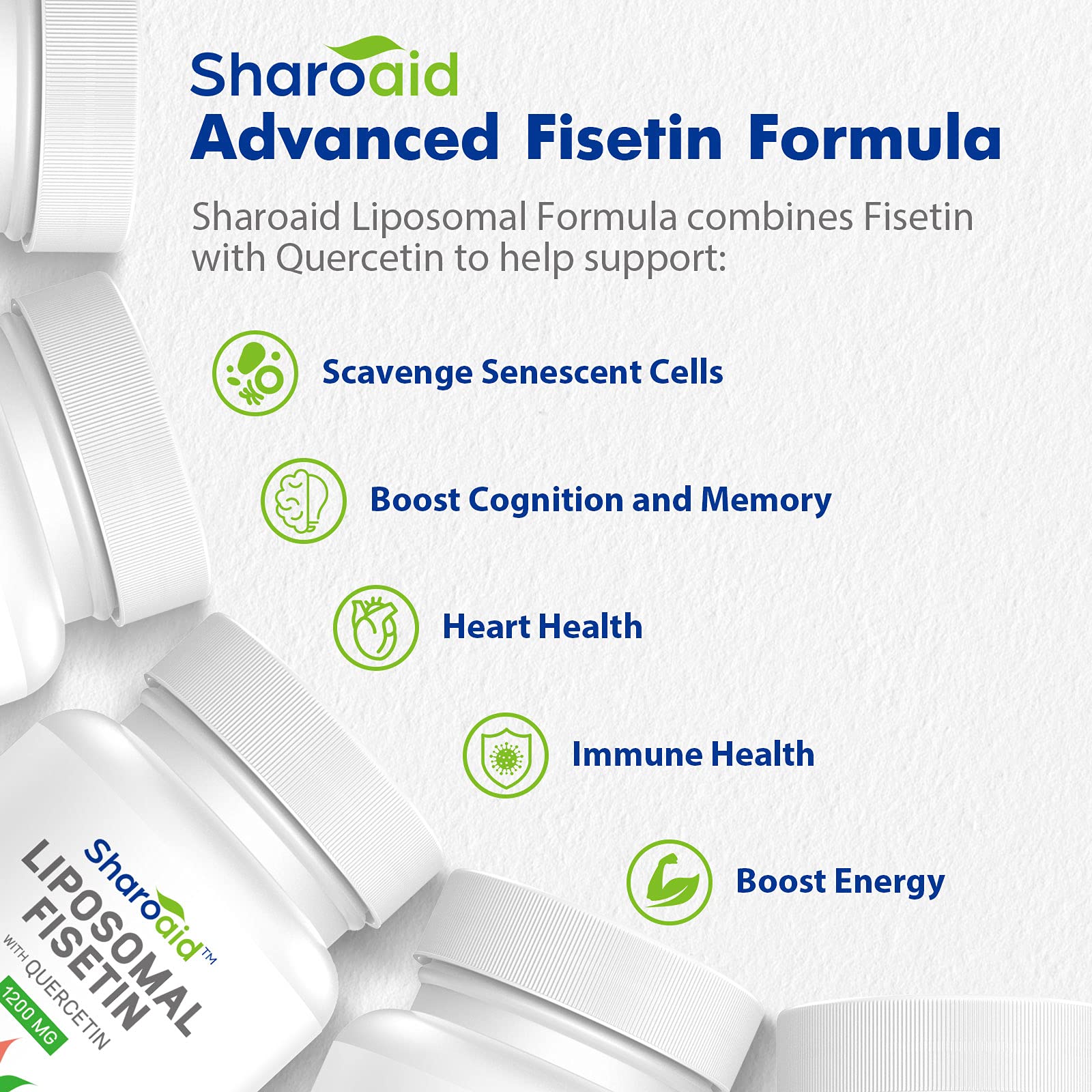 Sharoaid Liposomal Fisetin with Quercetin Supplements 1200 mg per Serving Sharoaid buy supplements canada