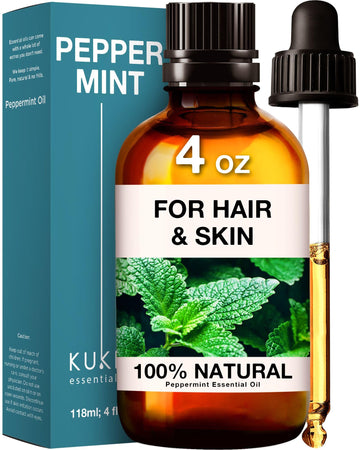 Kukka Peppermint Oil for Hair - Natural Mint Essential Oils - Premium Grade Natural Peppermint Essential Oil KUKKA essential oils buy supplements canada