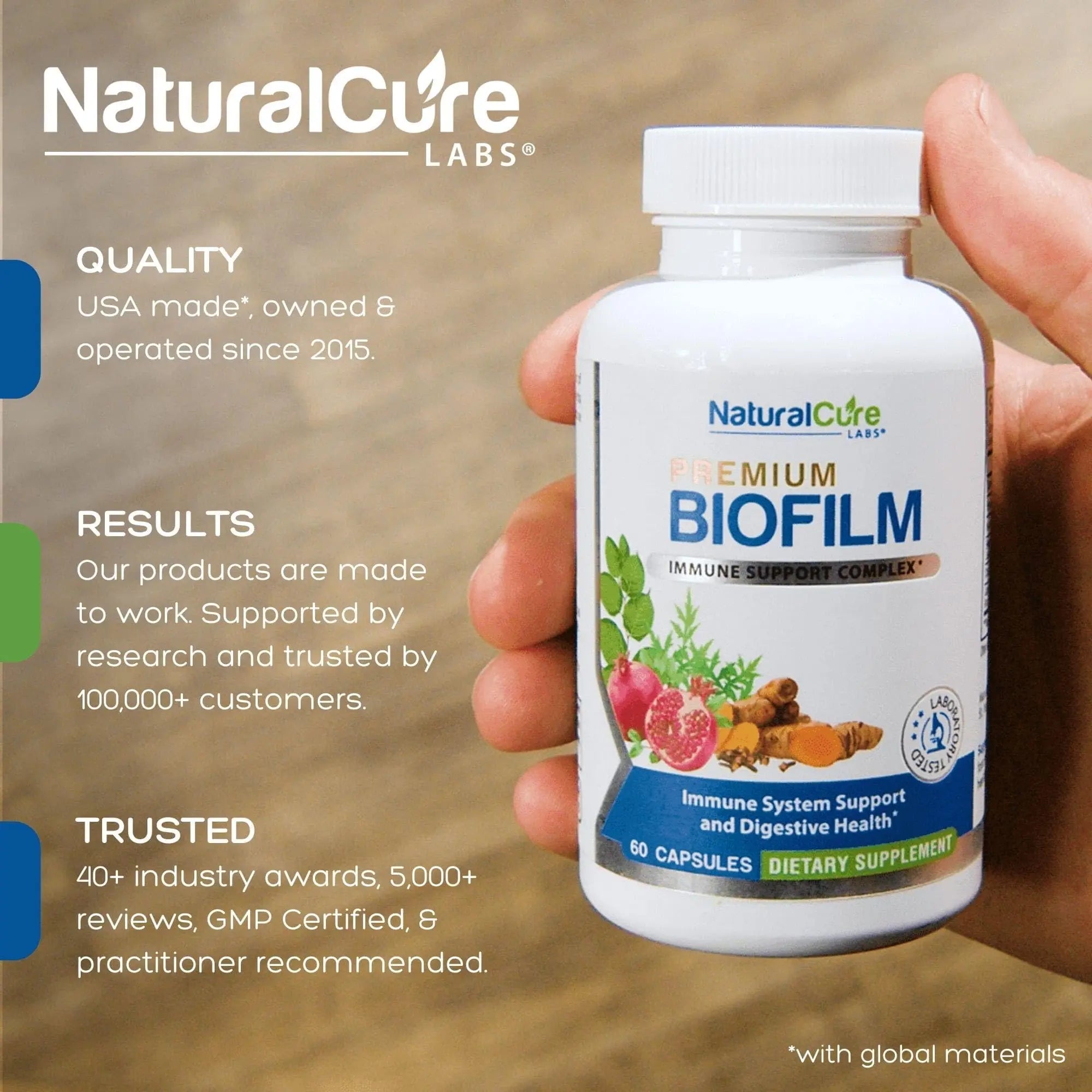 Natural Cure Labs Biofilm Complex – Premium Biofilm Formula Botanicals & Herbs | Biofilm Product for Digestion & Immune Support | Natural Cure Labs buy supplements canada