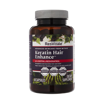 ResVitále Keratin Hair Enhance - Keratin Supplement for Hair Growth - 60 Capsules ResVitale buy supplements canada