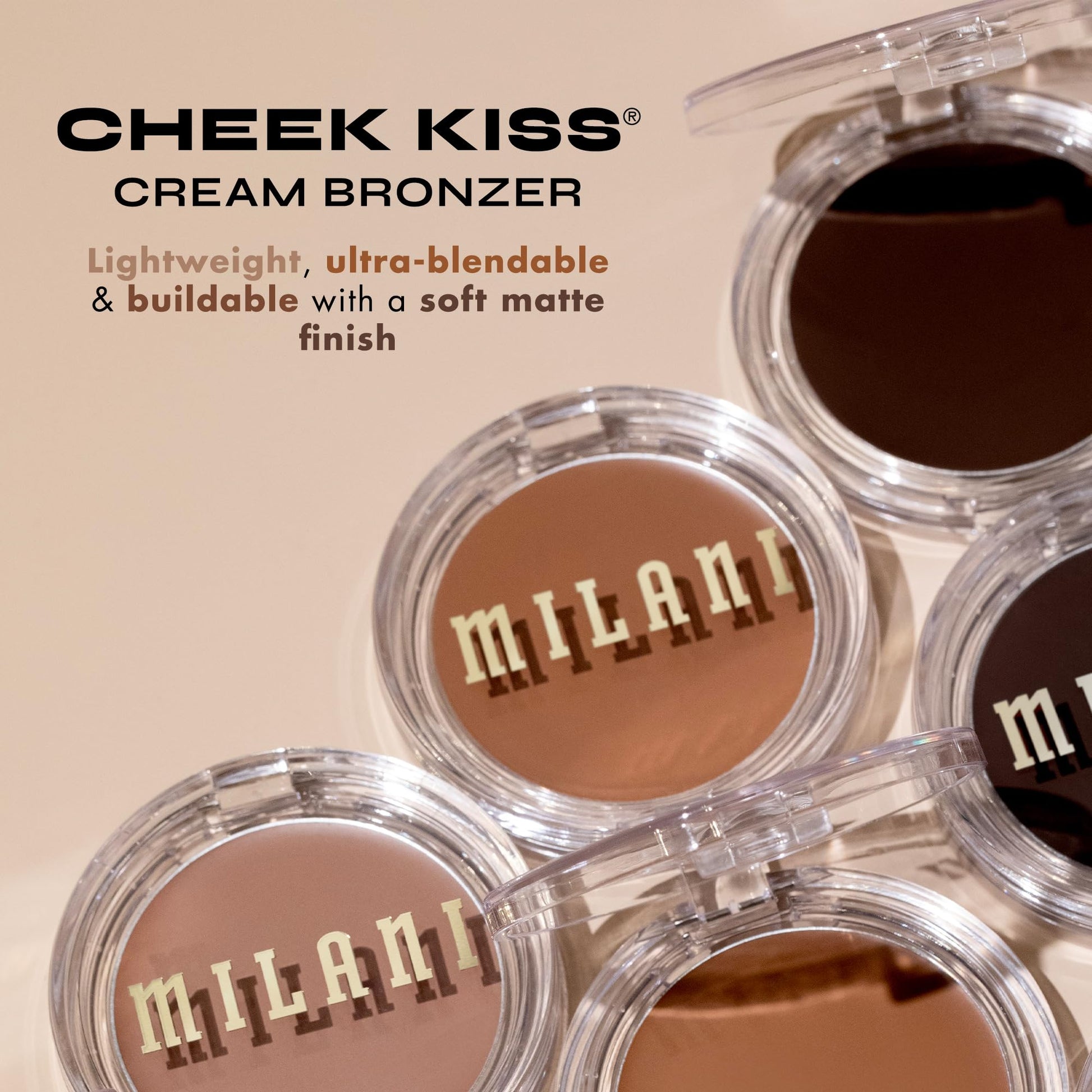 Milani Cheek Kiss Cream Bronzer, 110 - Hey Honey, Vegan & Cruelty-Free, Made in Korea, Lightweight Glow, Soft Matte Finish Milani buy supplements canada