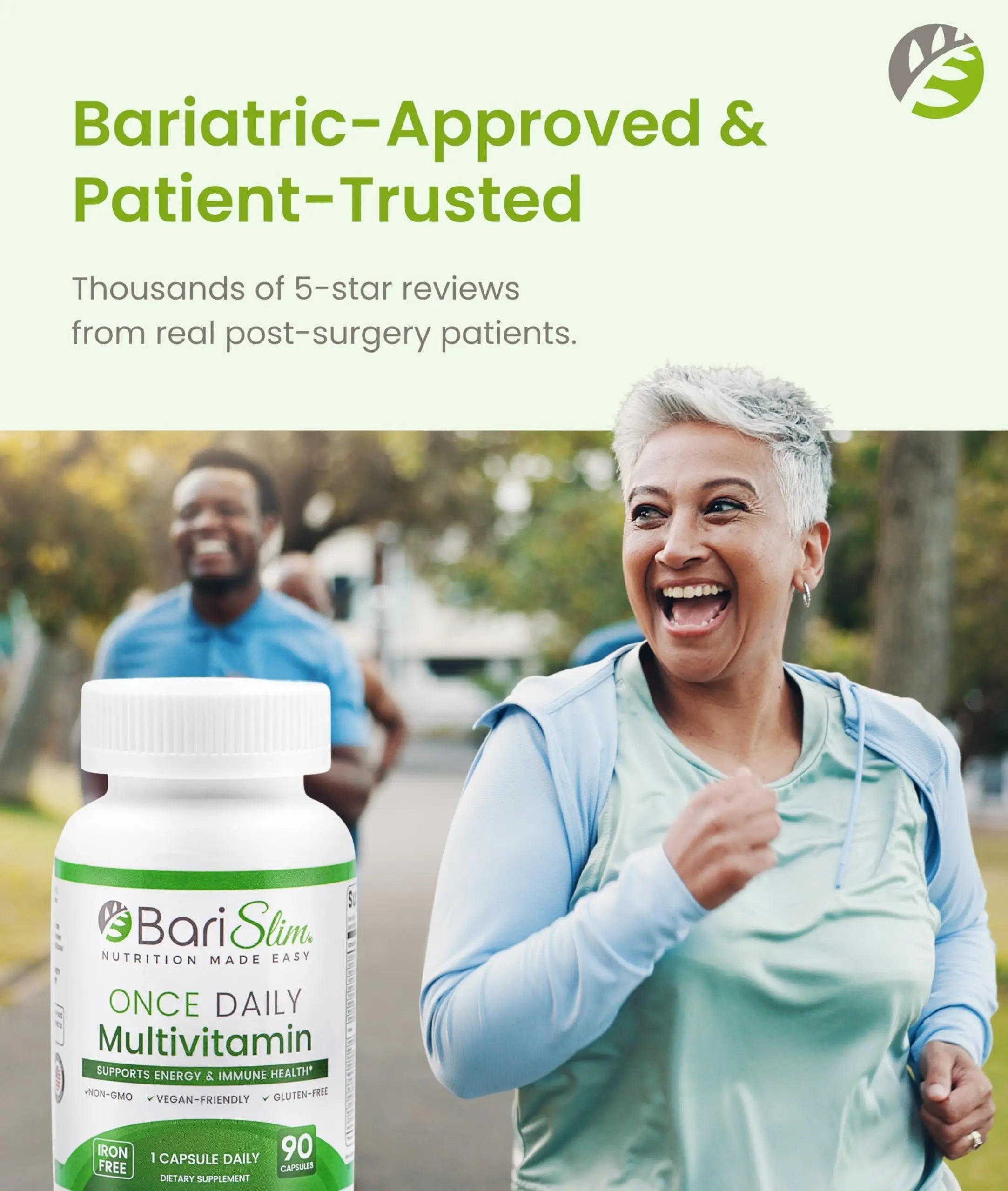 BariSlim Once Daily Bariatric Multivitamin Capsule - Iron-Free Formula - Bariatric Vitamin and Supplement for Post Surgery BariSlim buy supplements canada