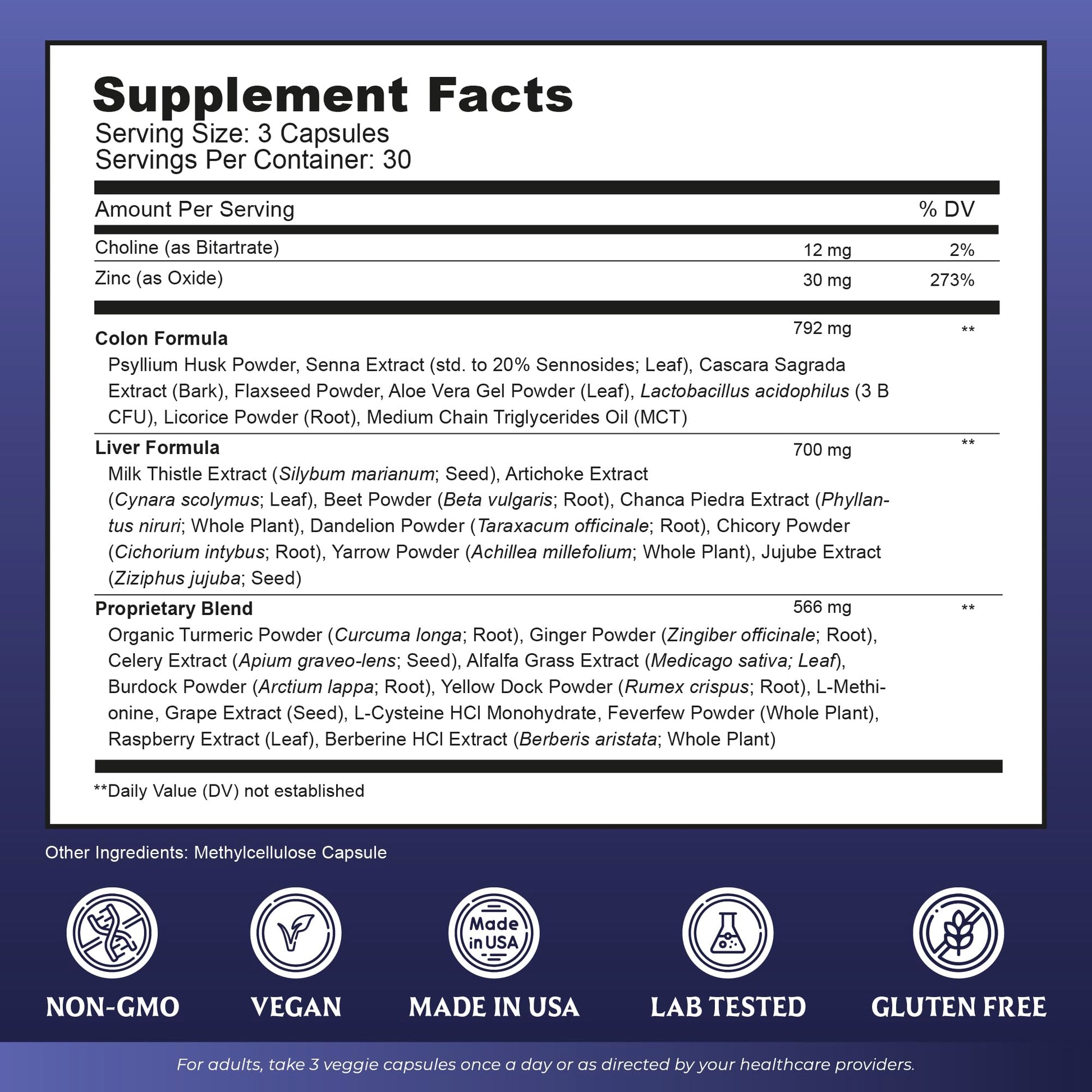 Liver Cleanse Detox & Repair with Colon Cleanse - Milk Thistle, Dandelion Root, Psyllium Husk Fiber Nutreb buy supplements canada