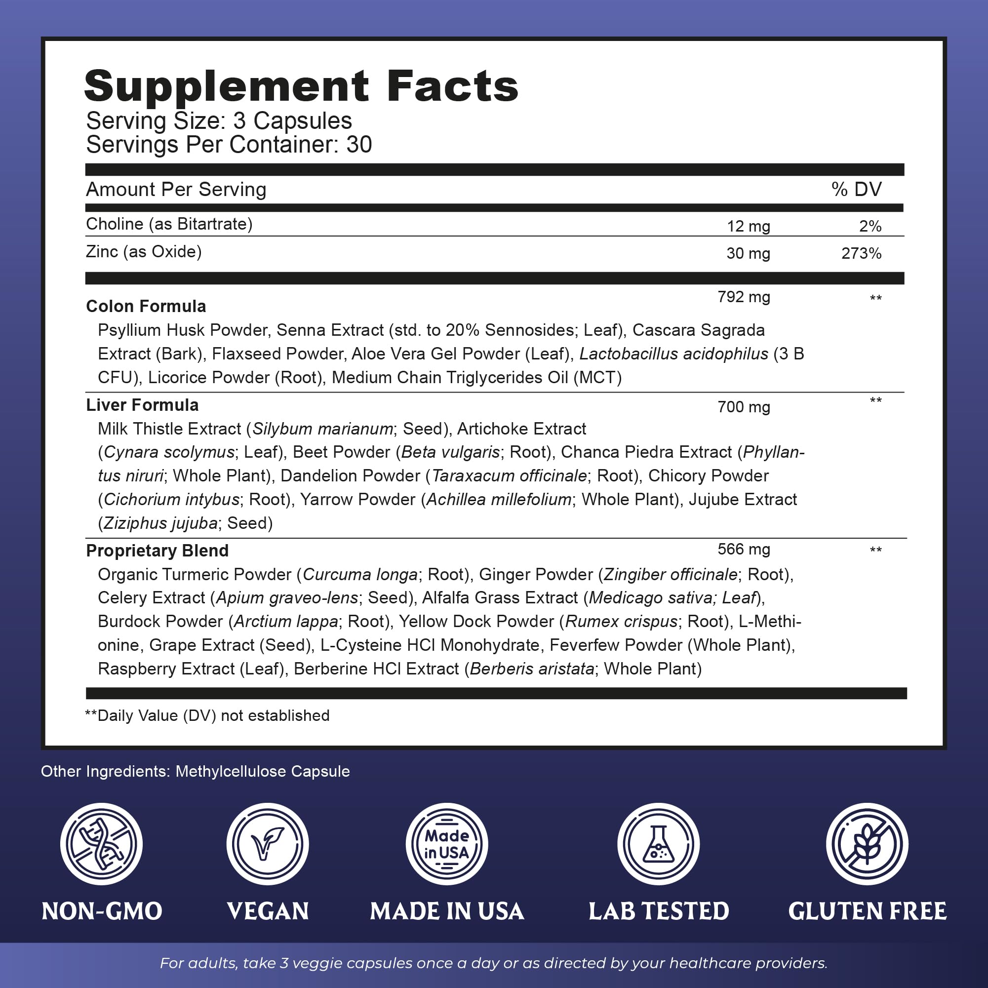 Liver Cleanse Detox & Repair with Colon Cleanse - Milk Thistle, Dandelion Root, Psyllium Husk Fiber Nutreb buy supplements canada