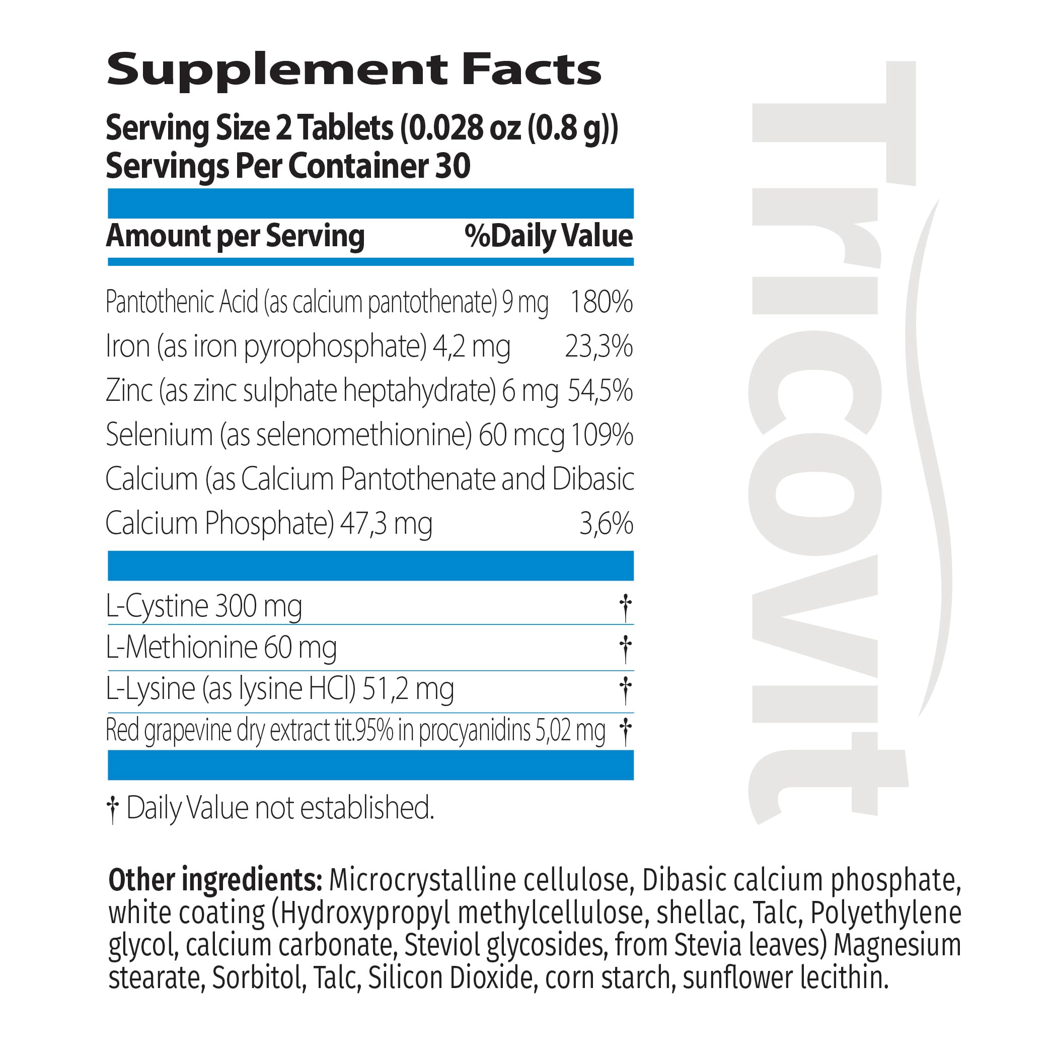 Tricovit Hair Growth Supplement - Nail & Hair Health Vitamins with Amino Acids, Minerals & Antioxidants - Dermatologist-Formulated & Gluten-Free Vitamins and Supplements for Women & Men (60 tablets) Tricovit buy supplements canada