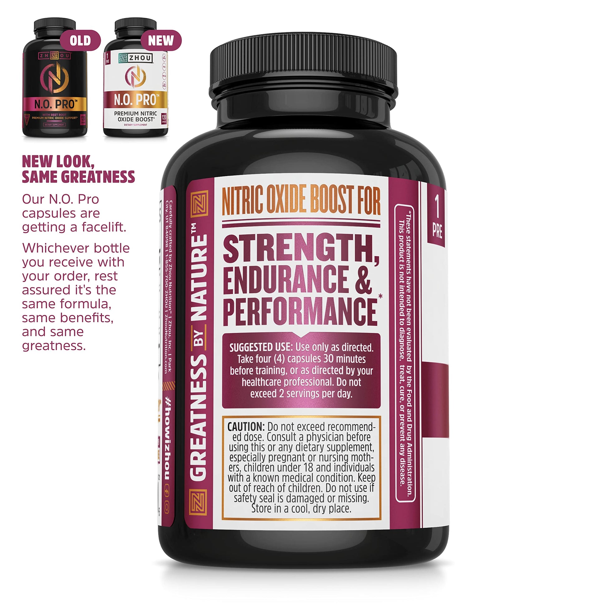 Zhou Nitric Oxide with L Arginine, Citrulline Malate, AAKG and Beet Root | Powerful N.O. Zhou Nutrition buy supplements canada