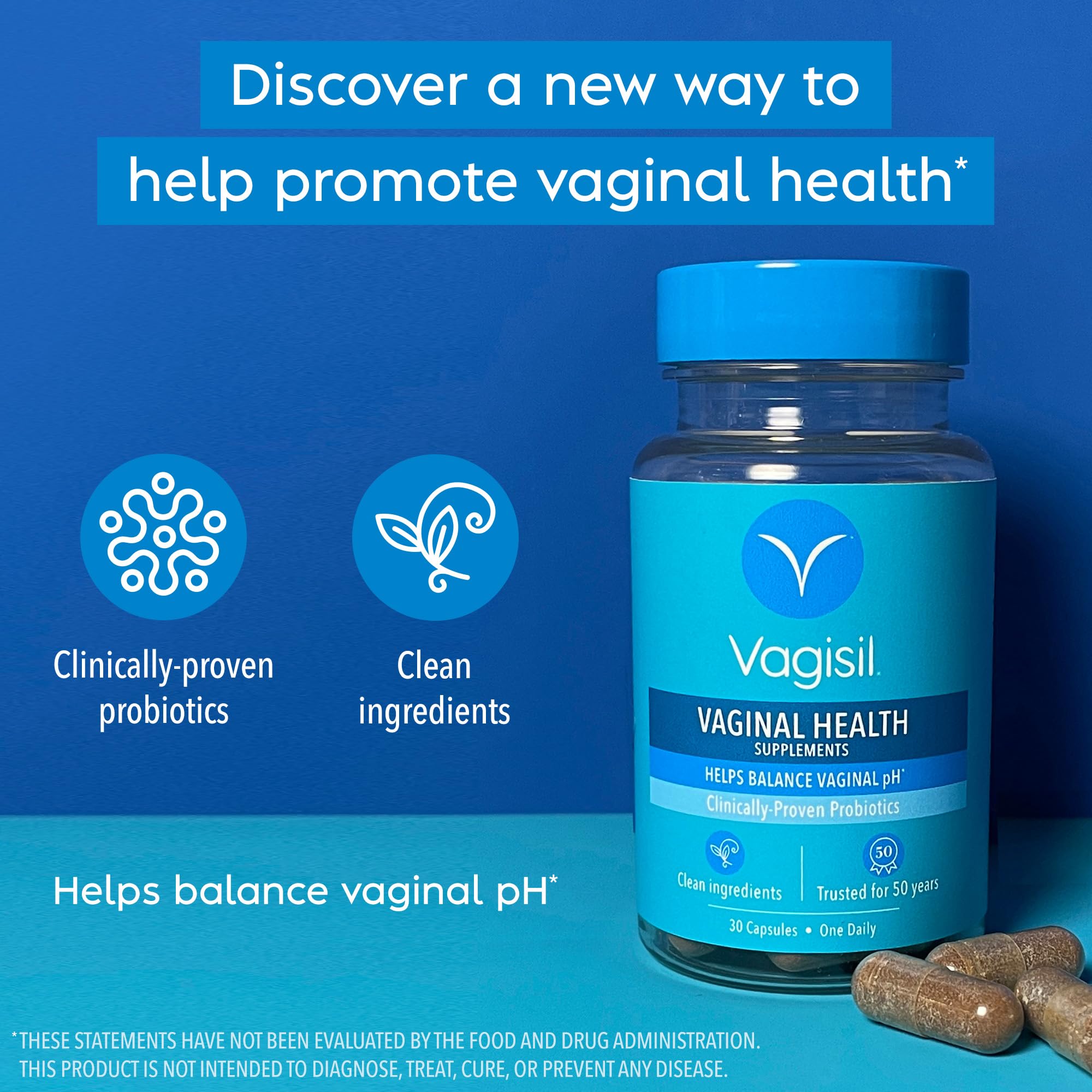 Vagisil Vaginal Health Supplements, Clinically-Proven Probiotics, Promotes Vaginal Health Vagisil buy supplements canada