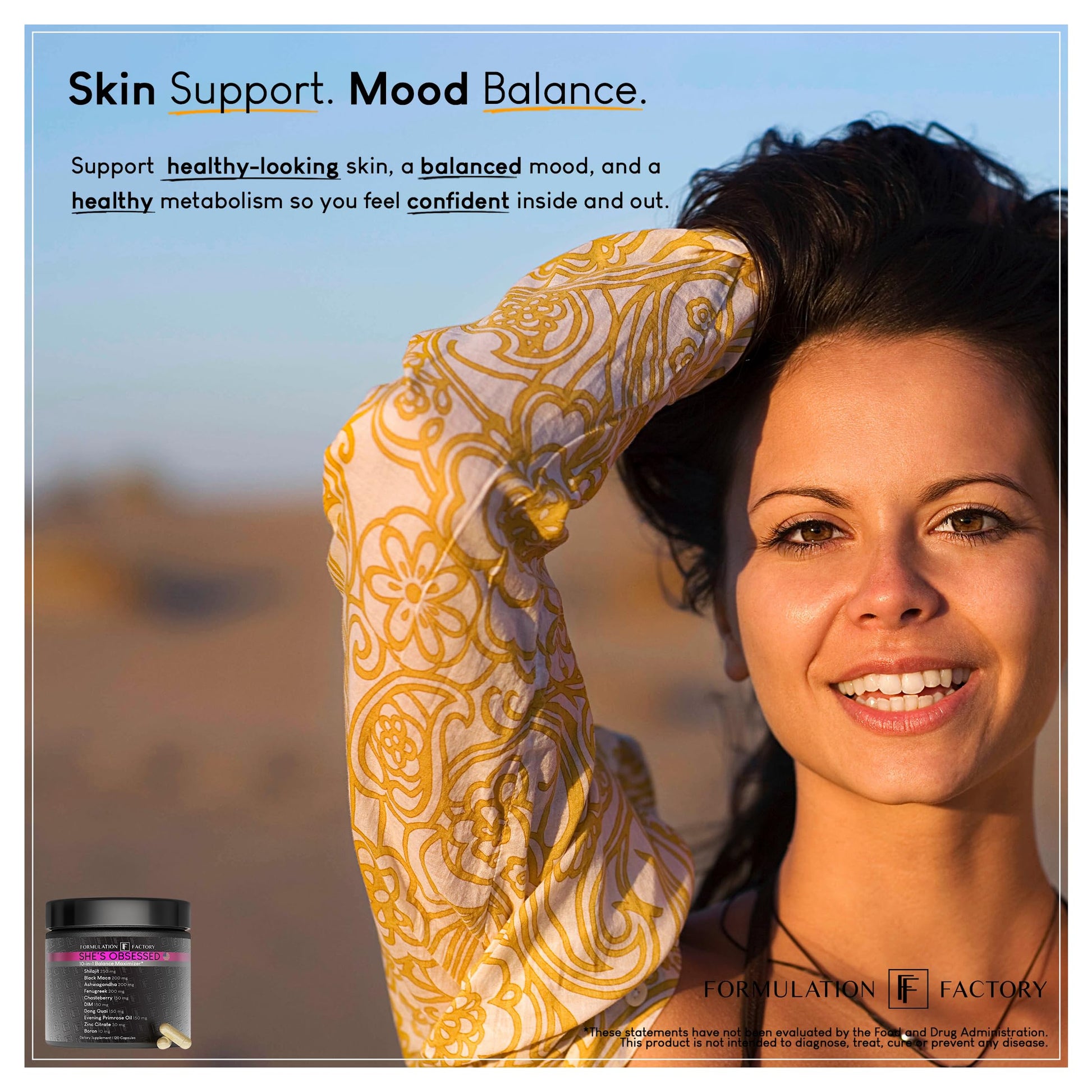Formulation Factory She's Obsessed: 10-in-1 Hormone Balance Maximizer with Shilajit, Maca, Ashwagandha, DIM, Dong Quai, Zinc & More for Vitality & Balance – 120 Capsules 2 Months Formulation Factory buy supplements canada