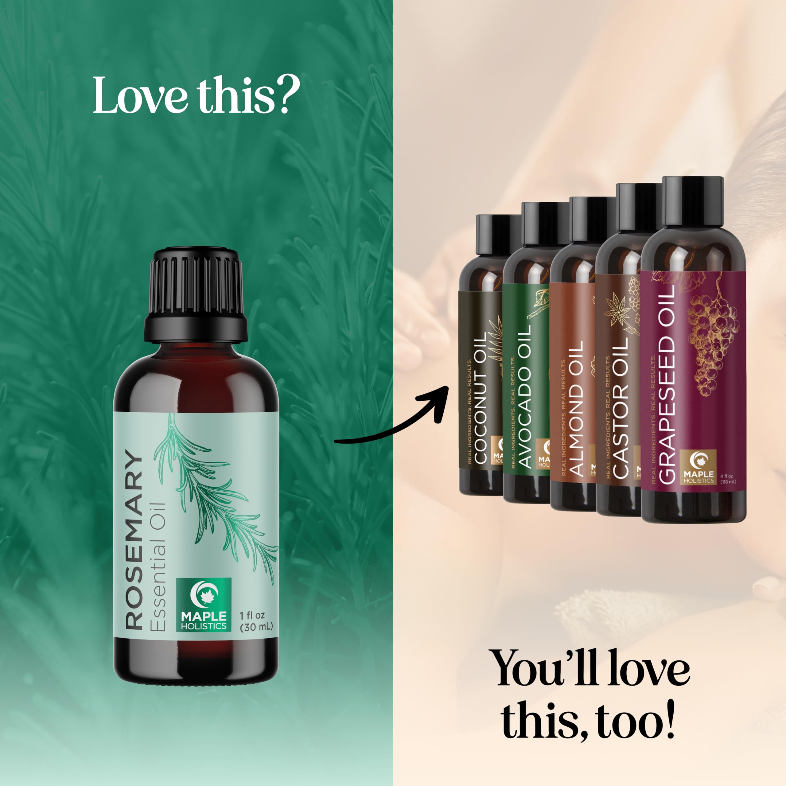 Pure Rosemary Essential Oil for Aromatherapy - Pure Rosemary Oil for Hair Skin and Nails Maple Holistics buy supplements canada