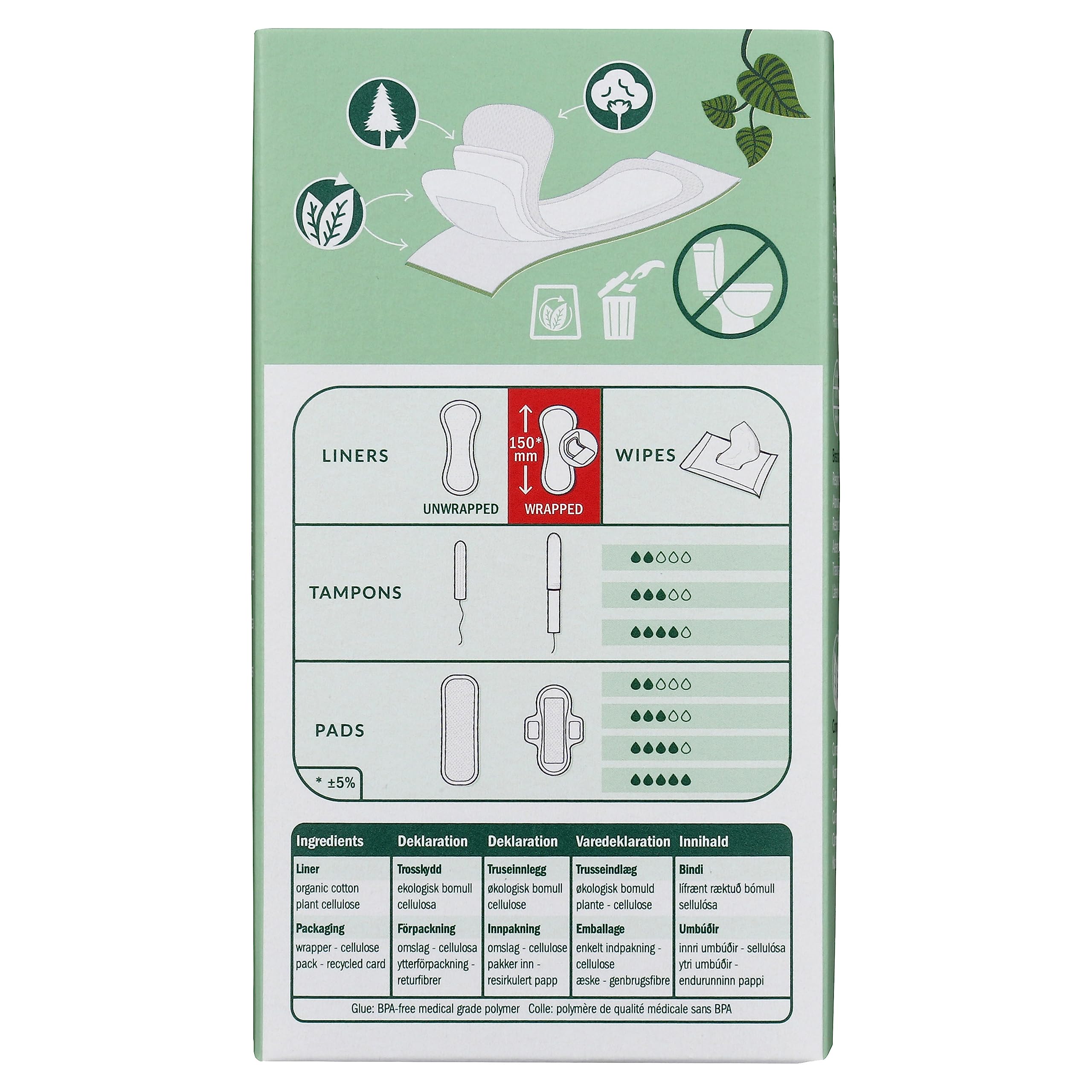 Organic & Natural Panty Liners,Normal Natracare 18 Liners Box NATRACARE buy supplements canada