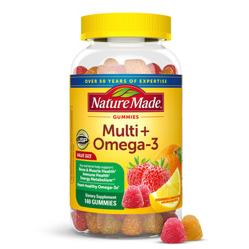 Nature Made Multivitamin + Omega-3, Multivitamin Gummies for Women and Men, Daily Nutritional Support, 140 Adult Gummy Vitamins Nature Made buy supplements canada
