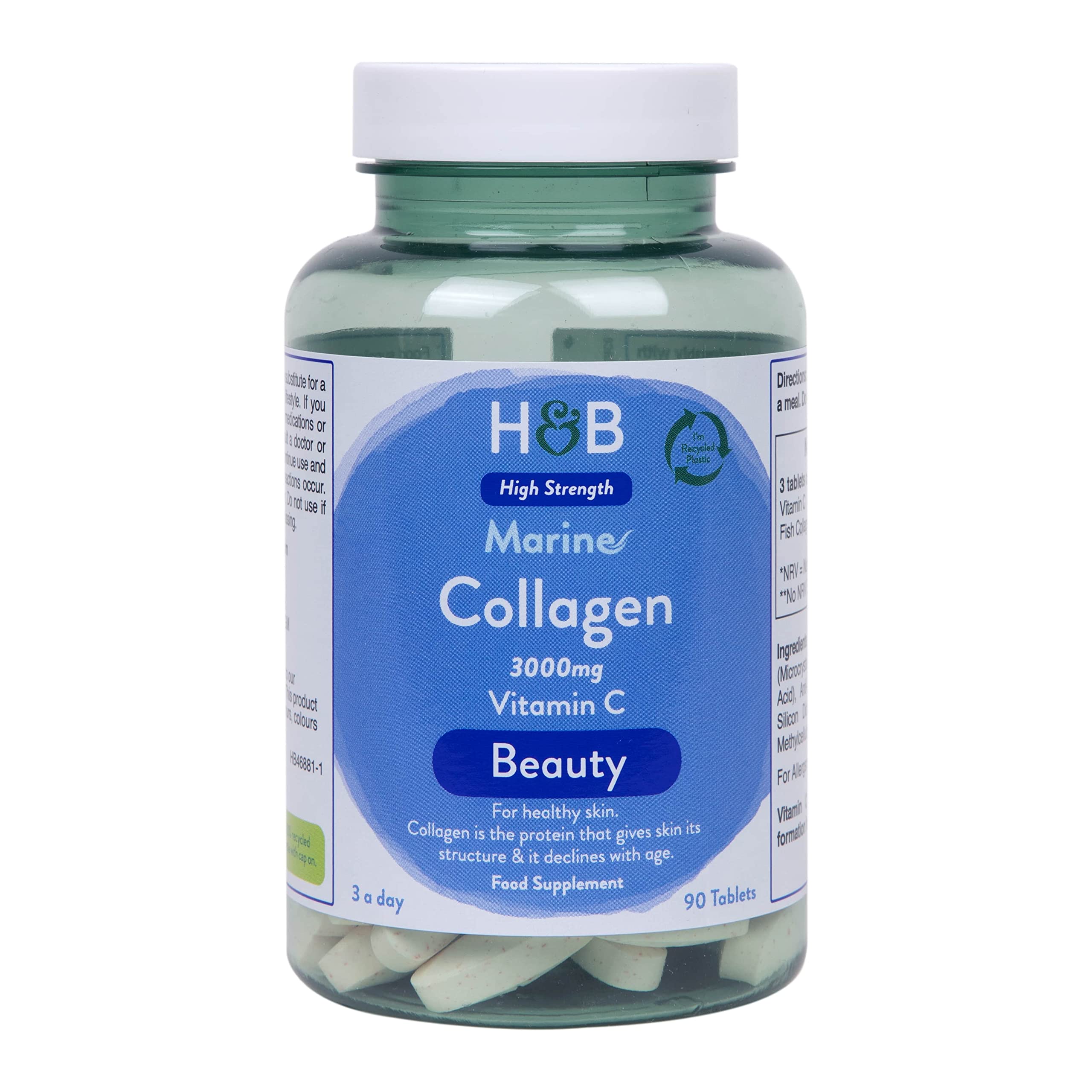 Holland and Barrett Marine Collagen with Vitamin C 3000mg 90 Tablets Holland & Barrett buy supplements canada