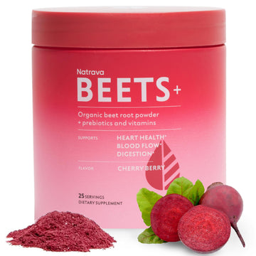 Natrava Beets+ Organic Beet Root Powder Blend Fortified with Vitamins & Prebiotics for Heart Healthy Energy & Nitric Oxide Production Natrava buy supplements canada