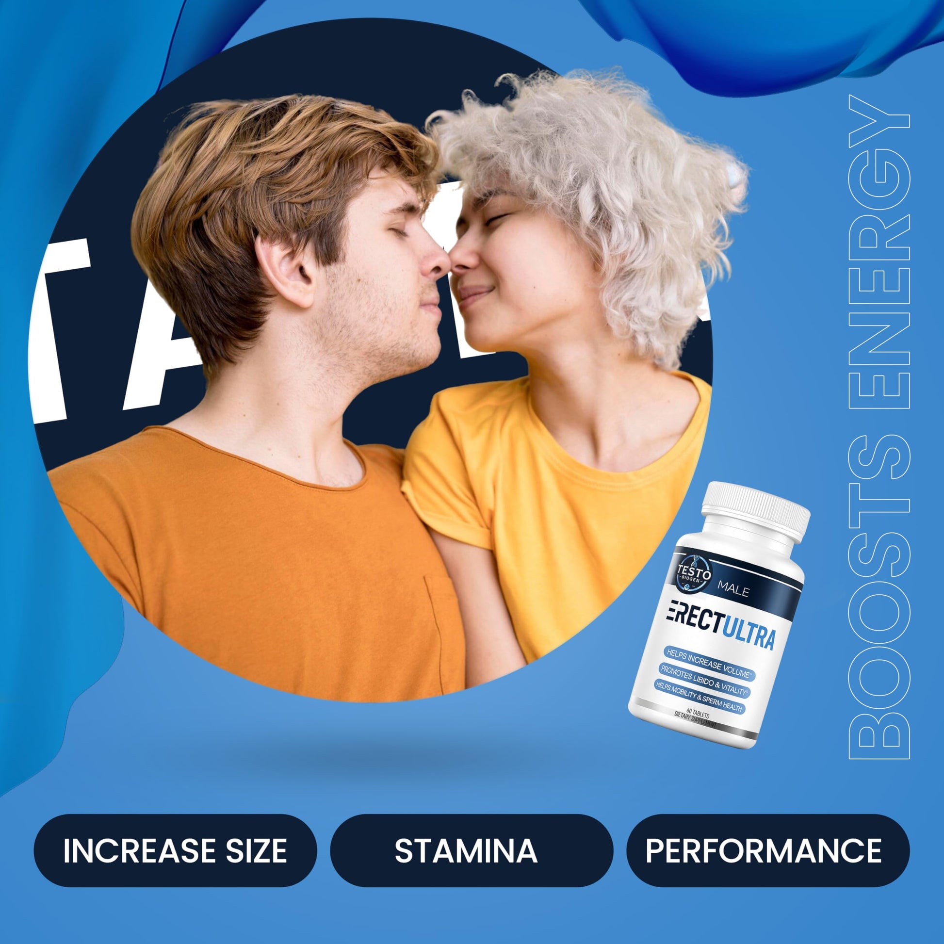Male Enhancing Supplement - Fast Acting Performance Pills for Men for Blood Flow - Size & Stamina - Testosterone Booster, Maca Root, Epimedium,Tongkat Ali Dietary Supplement 60 Tablets TESTO BIOGEN buy supplements canada