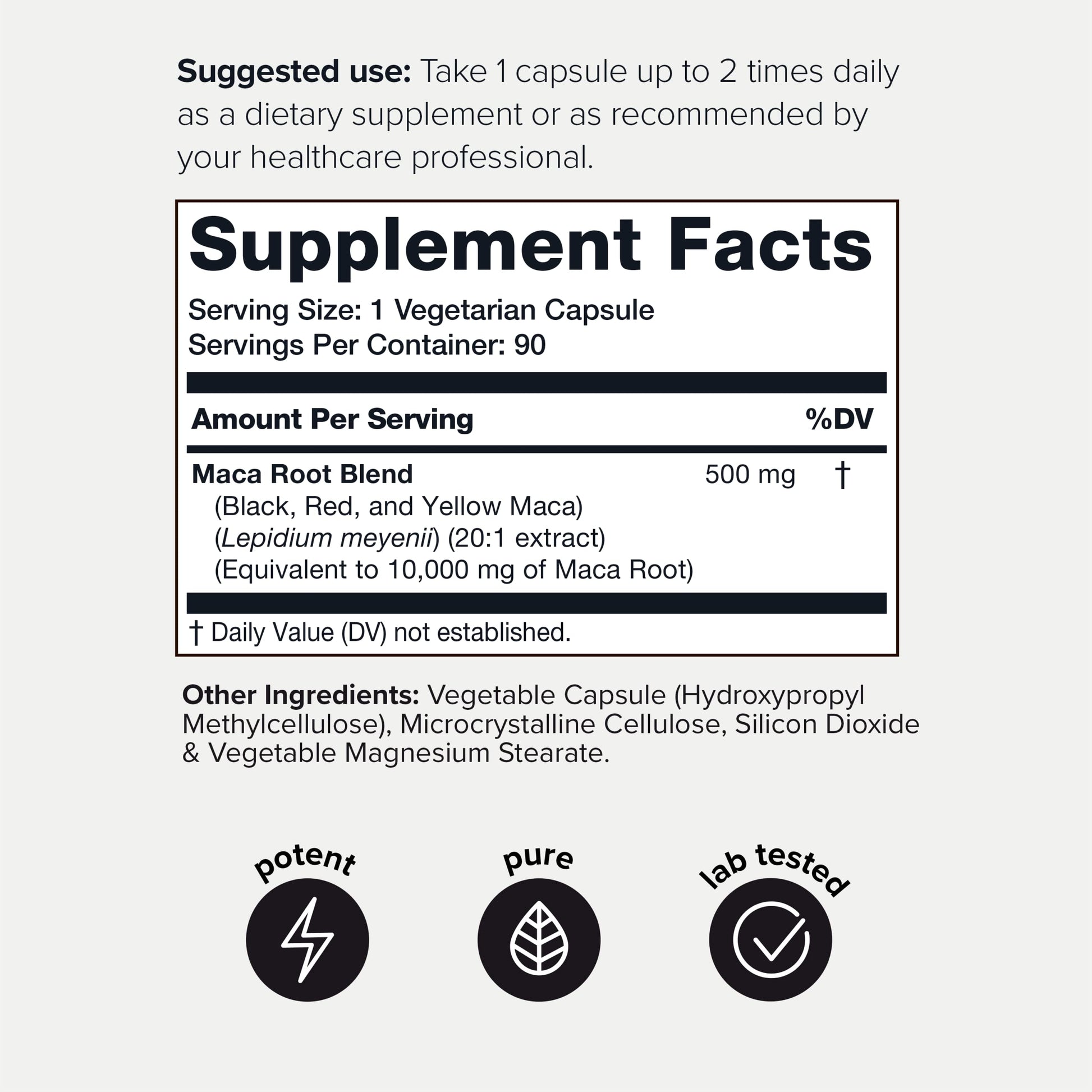 Toniiq 10,000mg 20x Concentrated Extract - Single Origin Wildcrafted Maca Root Capsules Toniiq buy supplements canada