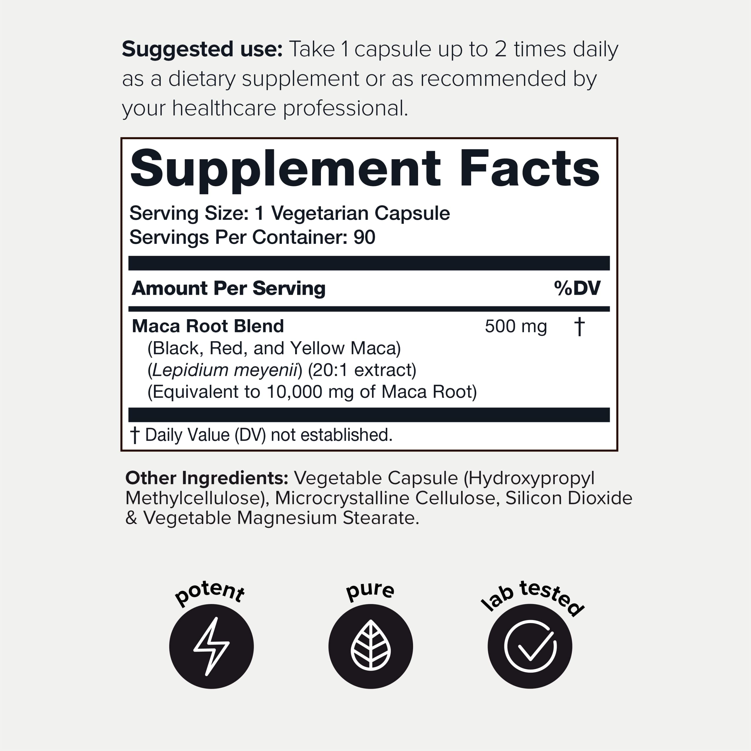 Toniiq 10,000mg 20x Concentrated Extract - Single Origin Wildcrafted Maca Root Capsules Toniiq buy supplements canada