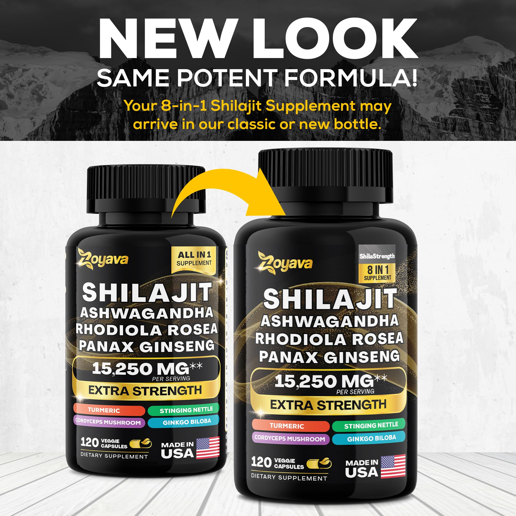 Zoyava Shilajit 9000MG Radiant Health Blend Ashwagandha 2000MG Rhodiola Rosea Zoyava buy supplements canada