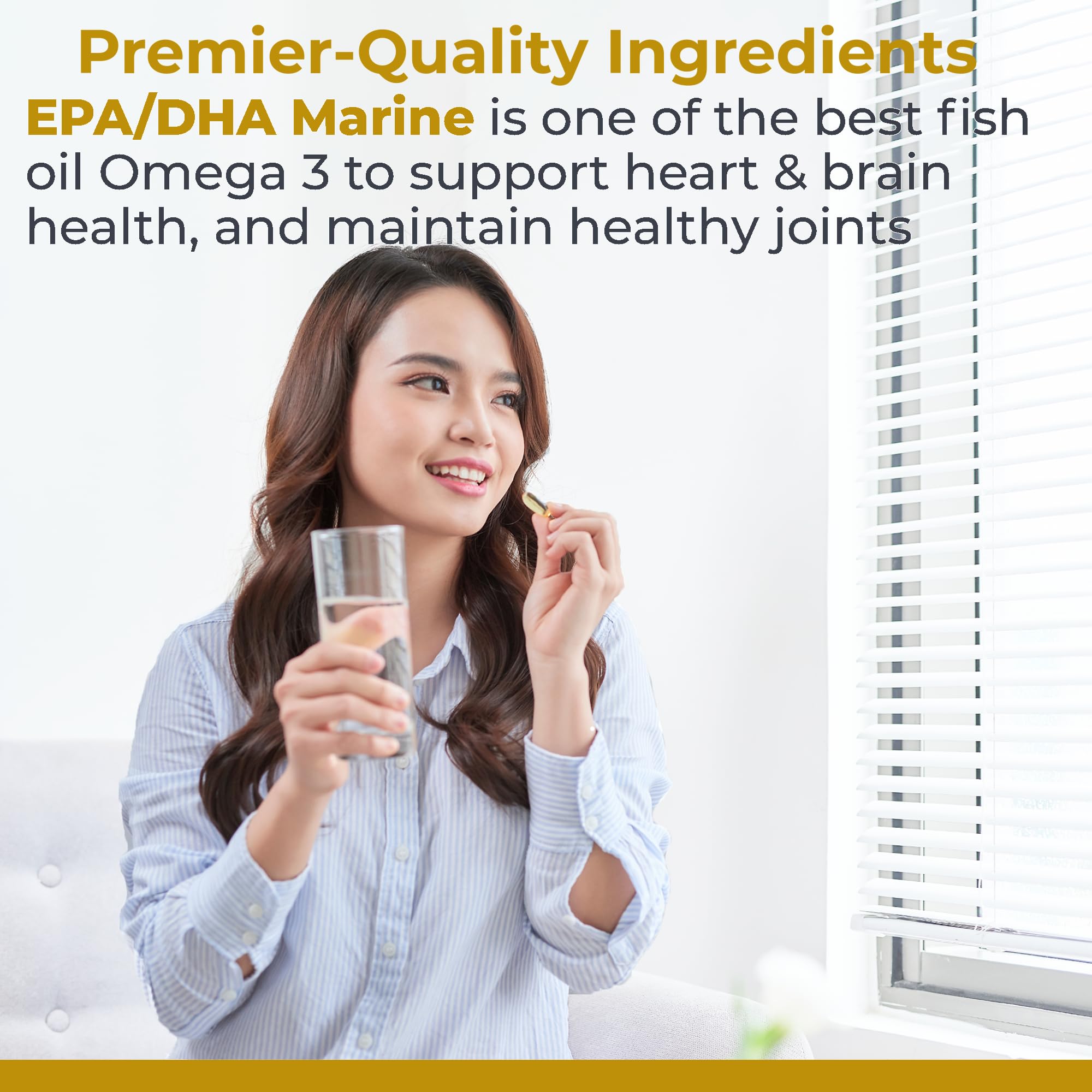 Premier Research Labs EPA DHA Marine Softgels - Omega 3 Fish Oil, EPA DHA Omega 3 Supplement, Fatty Acids for Women & Men, Natural - 90 Softgel Capsules Premier Research Labs buy supplements canada