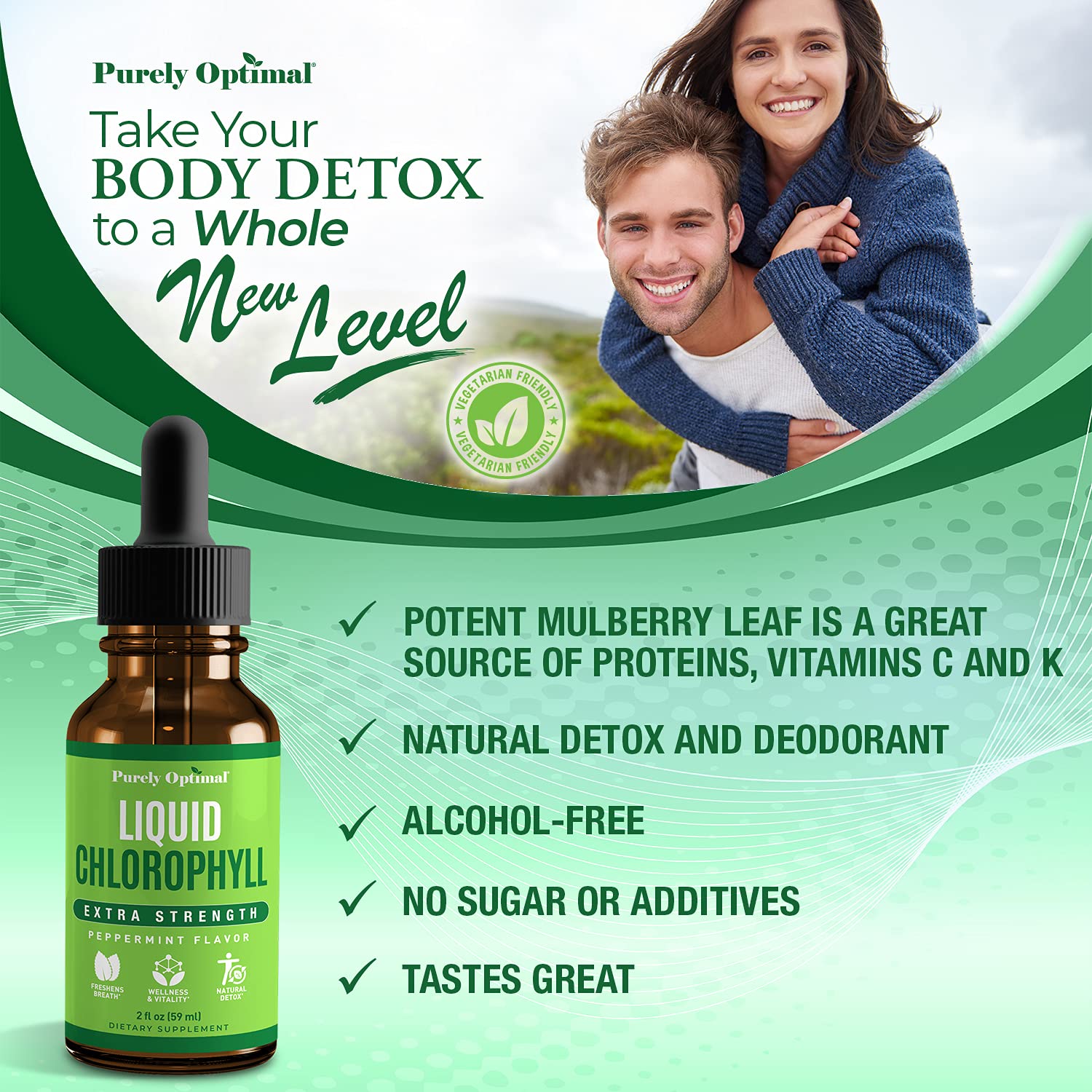Premium Chlorophyll Liquid Drops - 100% Natural & Gluten Free Liquid Chlorophyll Purely Optimal buy supplements canada