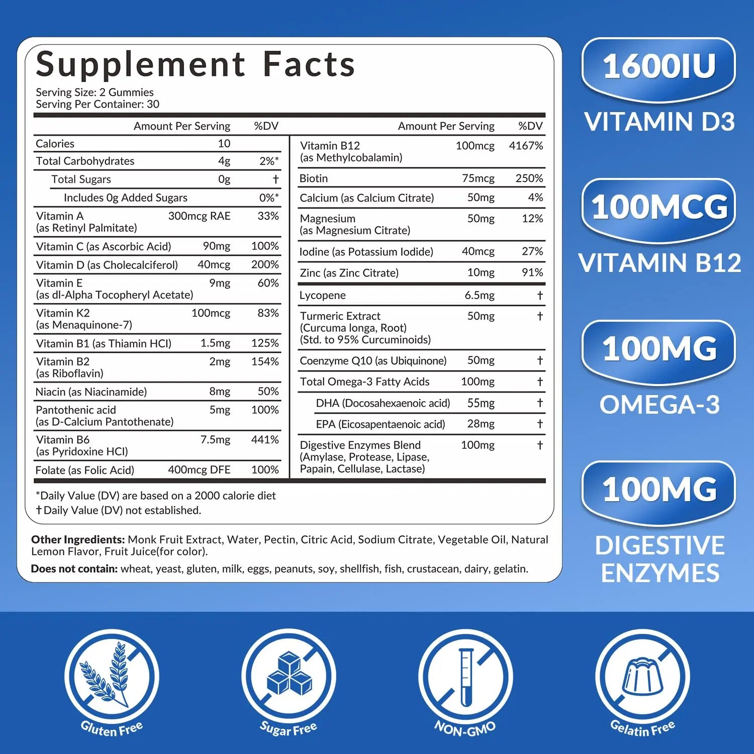 WEEVIT Mens Multivitamins Gummies, Omega 3, CoQ10, Turmeric, Lycopene, Digestive Enzymes, Daily Mens Vitamins A C D E B6 B12 WEEVIT buy supplements canada