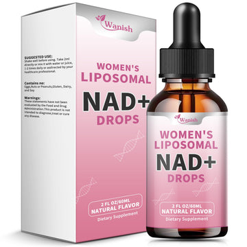 Liposomal NAD Liquid Supplement for Women, Pure 500mg NAD Nicotinamide - Cell Regeneration，Energy & Metabolism Support, Vegan,Sugar Free，Additives Free，2 Fl Oz Wanish buy supplements canada