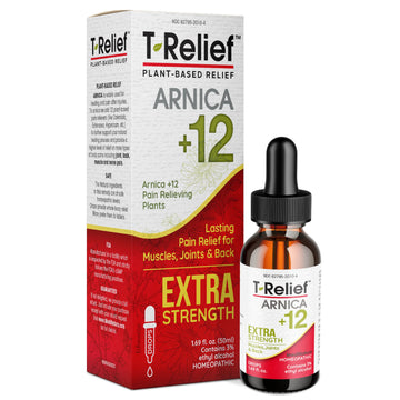 MediNatura T-Relief Extra Strength Oral Drops Arnica +12 Fast-Acting Natural Relieving Actives for Back Neck Joint Muscle Hand & Foot Aches Pains & Soreness - 1.69 oz MediNatura buy supplements canada