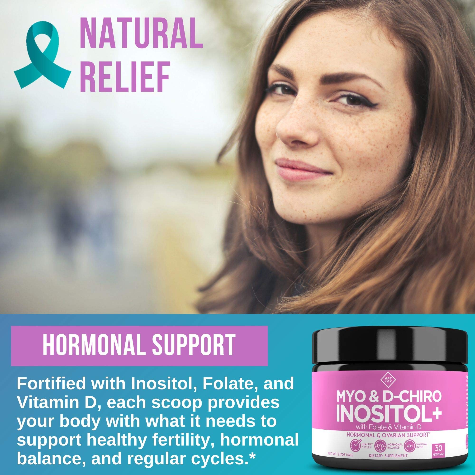 Premium Inositol Supplement - Myo-Inositol and D-Chiro Inositol Powder Plus Folate Optify buy supplements canada