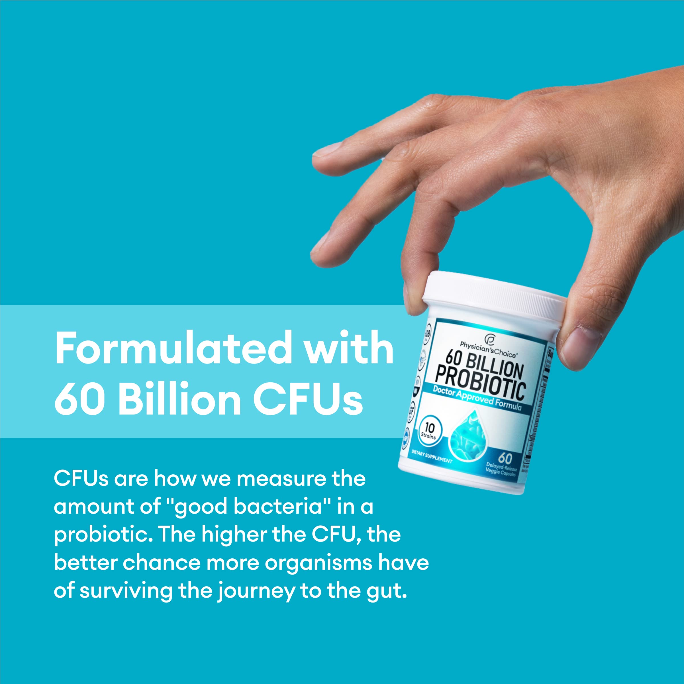 Physician's CHOICE Probiotics 60 Billion CFU - 10 Strains + Organic, 60ct Physician's CHOICE buy supplements canada