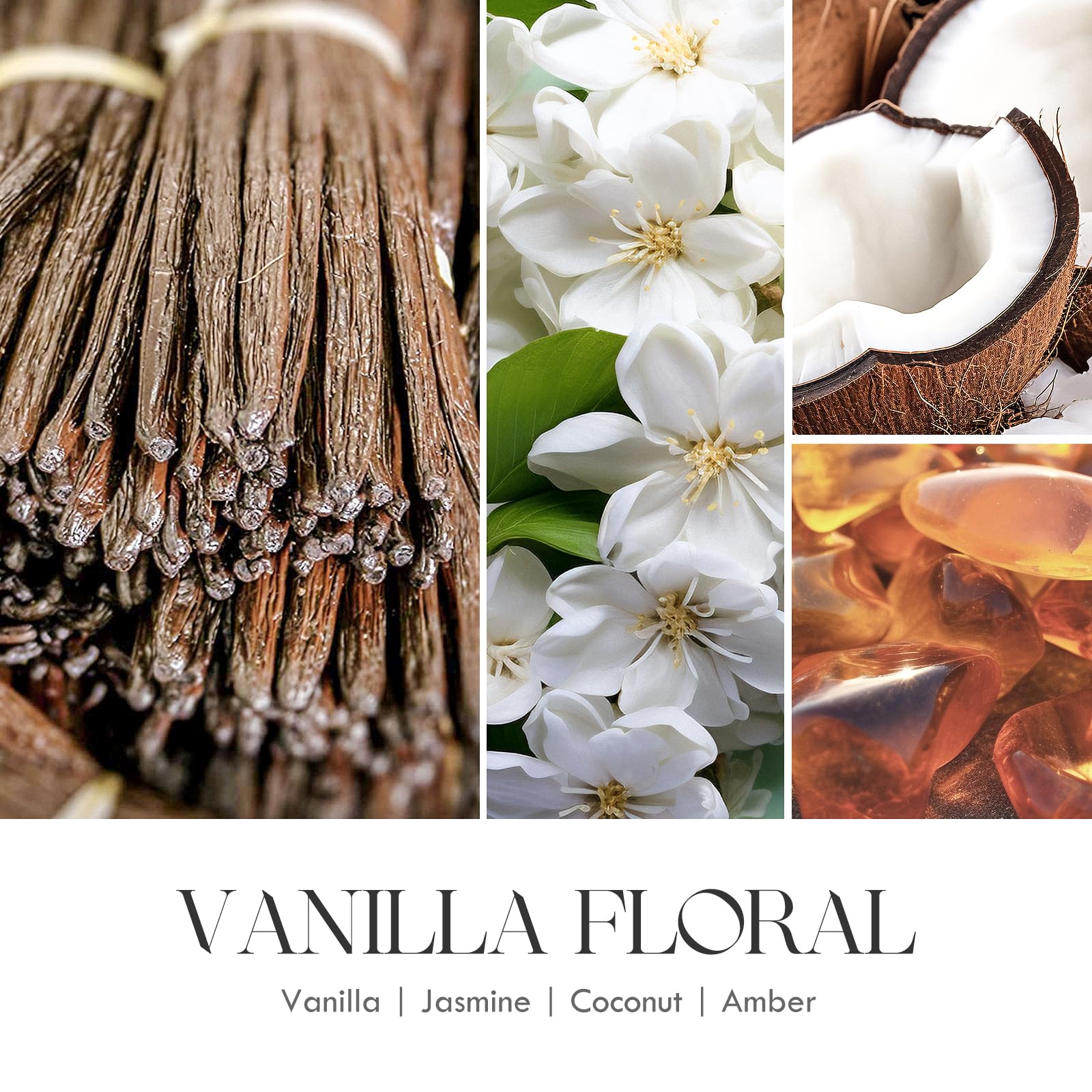 Vanilla Soy Candles Gift for Women - Aromatherapy Candle with Crystals Inside, 10oz Natural Soy Wax Candles AOOVOO buy supplements canada