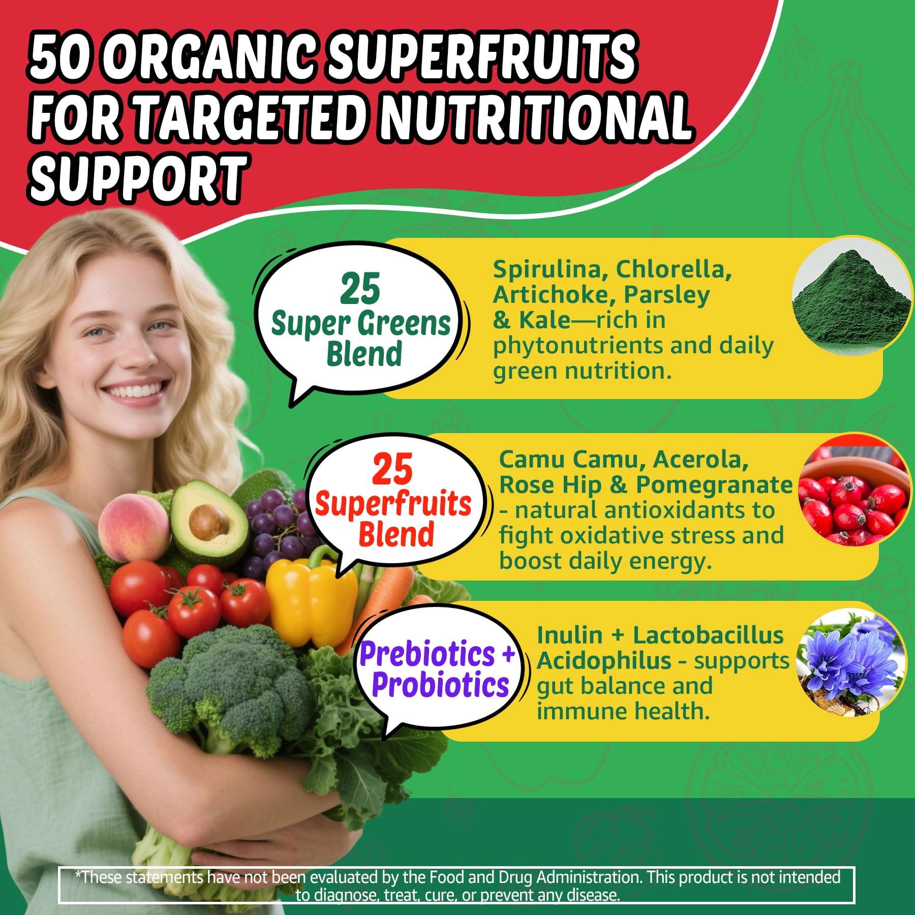 Super Greens Gummies, Daily Green Superfood Supplement w/Spirulina, Chlorella, Mushrooms, Probiotics, Multivitamins, 50+ Super Greens & Veggies Gummies to Boost Immunity, Energy & Gut Health, 120cts EnvyCure buy supplements canada