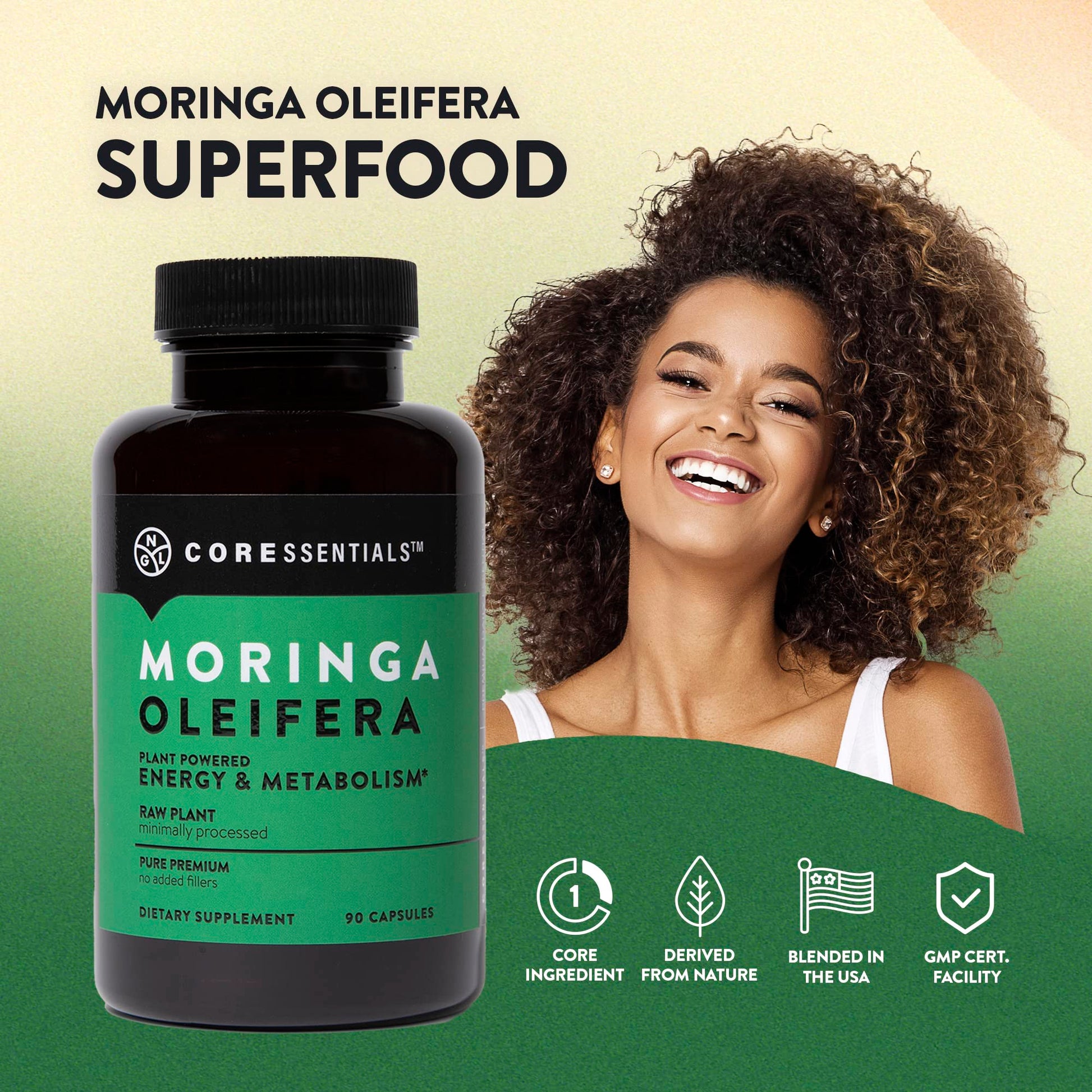 NGL Moringa Capsules 1300mg | Pure Raw Moringa Oleifera Superfood Dietary Supplement | 90 Capsules NGL buy supplements canada
