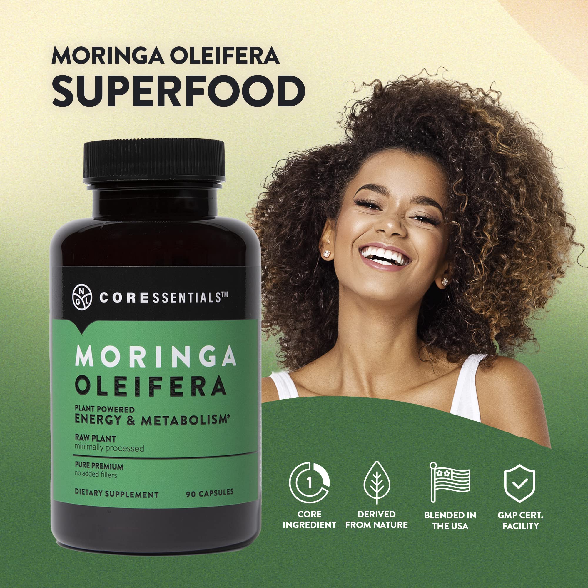 NGL Moringa Capsules 1300mg | Pure Raw Moringa Oleifera Superfood Dietary Supplement | 90 Capsules NGL buy supplements canada