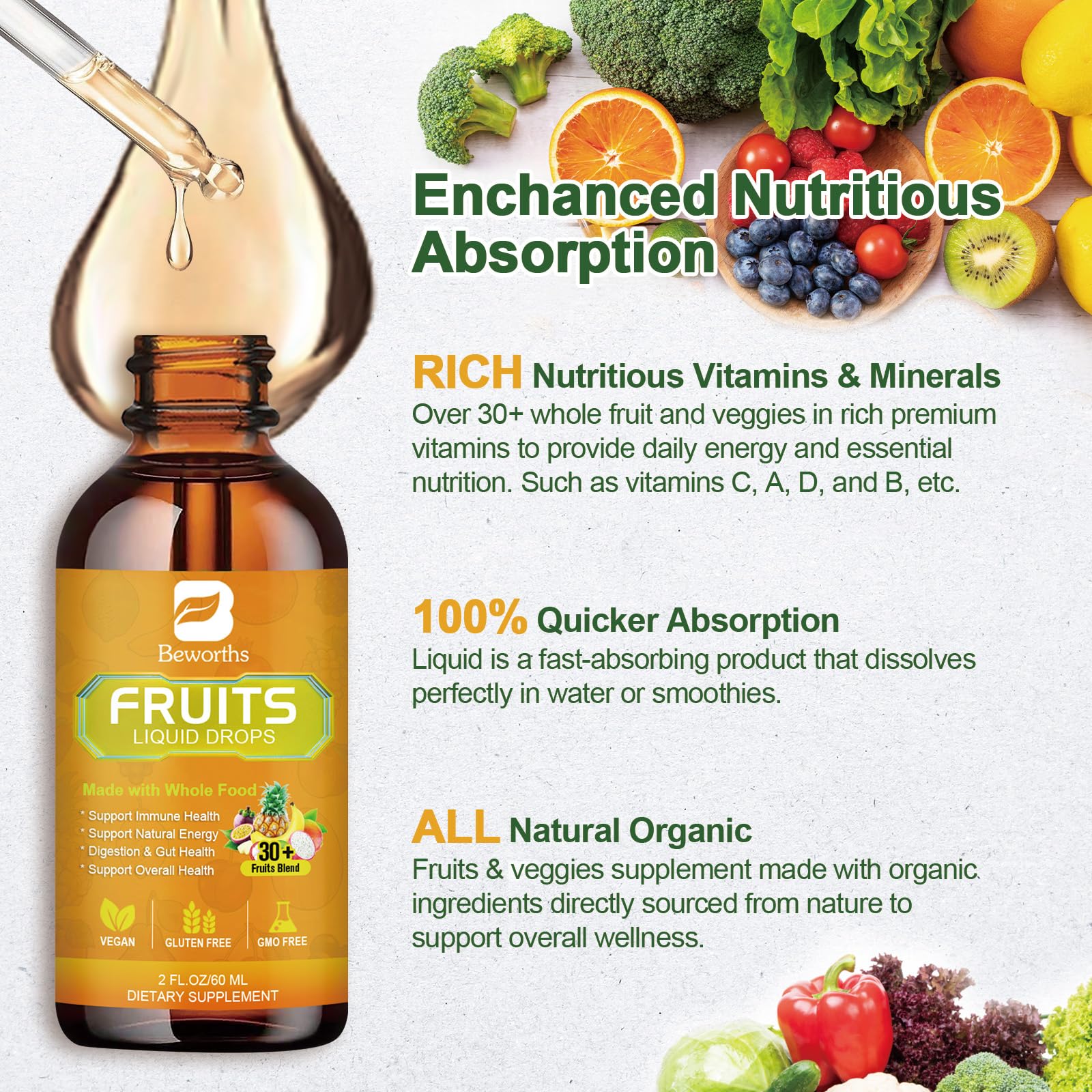 B BEWORTHS Fruits and Veggies Supplement - Balance of Natural Fruit and Vegetable B BEWORTHS buy supplements canada