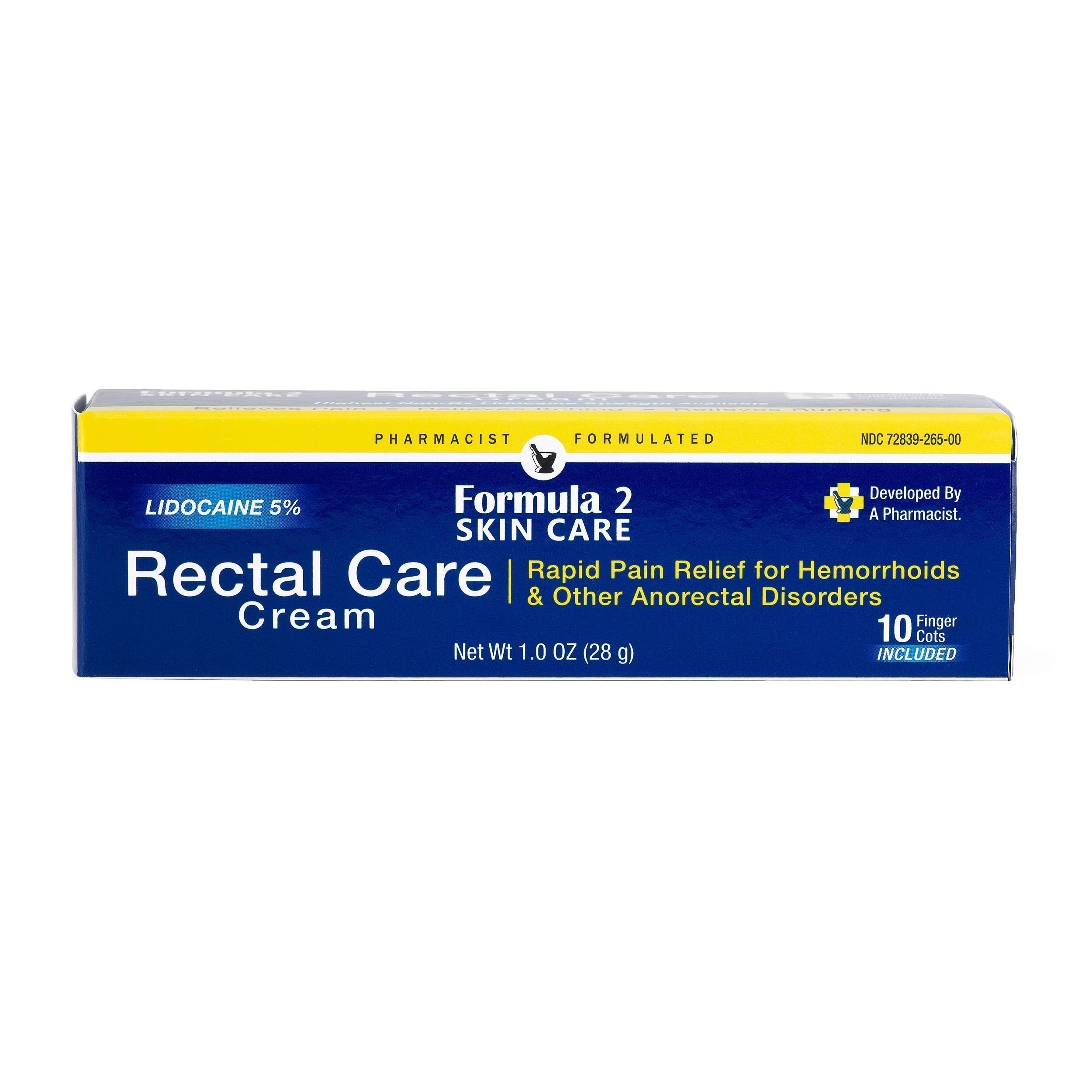 Pharmacist Formulated - Rectal Care Cream - Pain Relief for Hemorrhoids Formula 2 Skin Care buy supplements canada