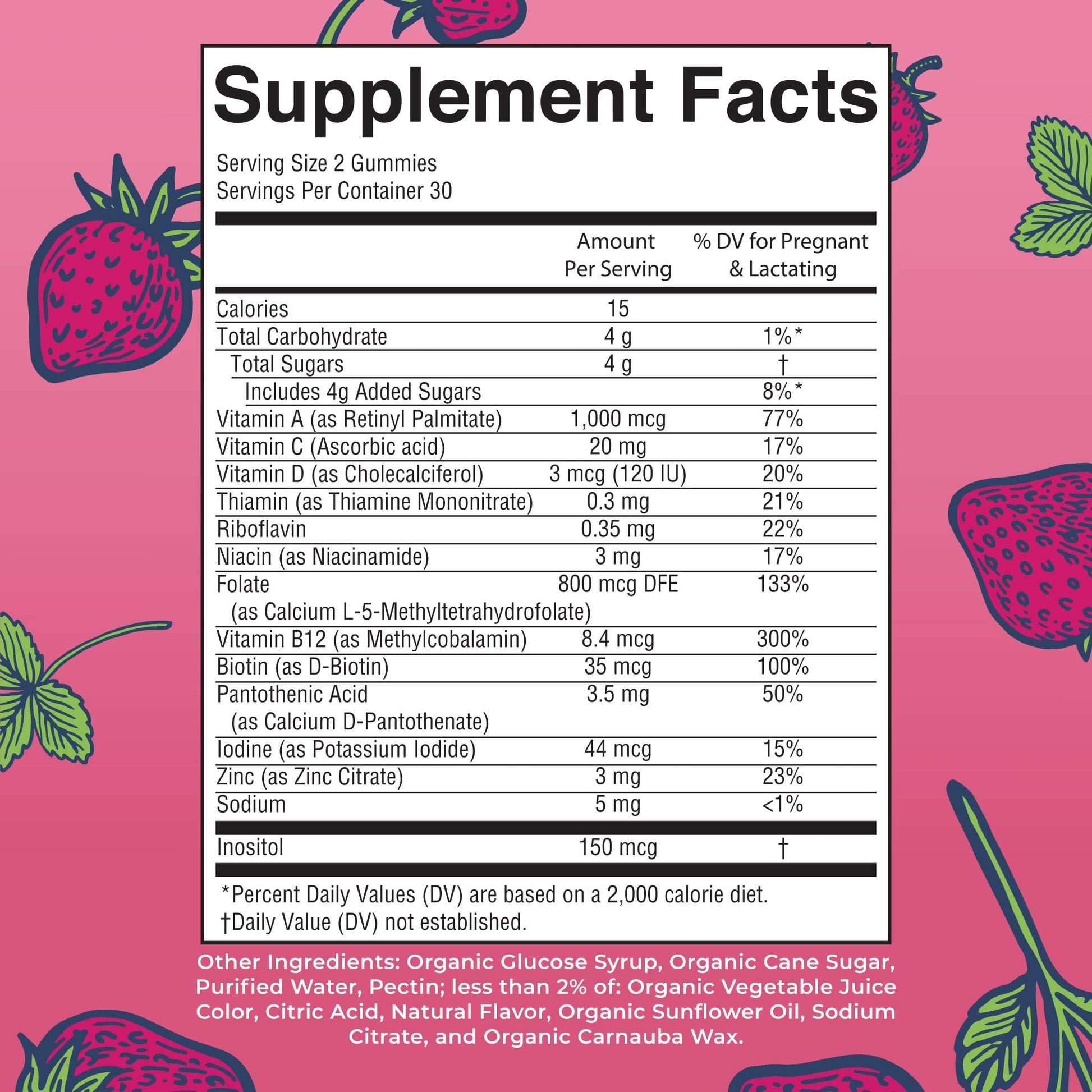 MaryRuth Organics Prenatal Vitamins for Women | USDA Organic Prenatal Gummies | Postnatal Vitamins for Women Breastfeeding | Methylfolate 800 mcg DFE | Iodine | Vegan | Non GMO | 30 Servings MARYRUTH'S buy supplements canada