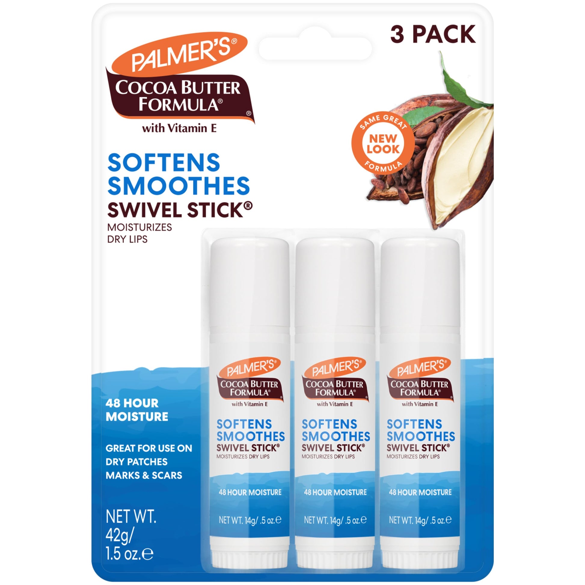 Palmer's Cocoa Butter Formula Moisturizing Swivel Stick with Vitamin E, Lip Balm for Valentine's Day, Face & Body Moisturizer Stick Palmer's buy supplements canada