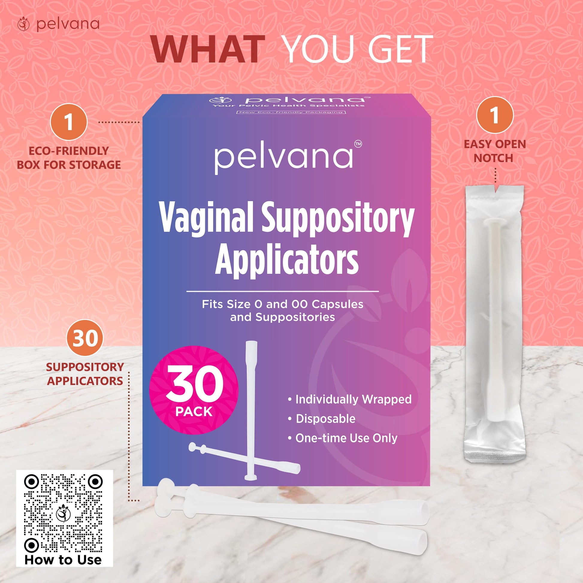Pelvana Suppository Applicators for Women - (30 Pack) - Fits Size 0 and 00 Capsules - Often Used Pelvana buy supplements canada