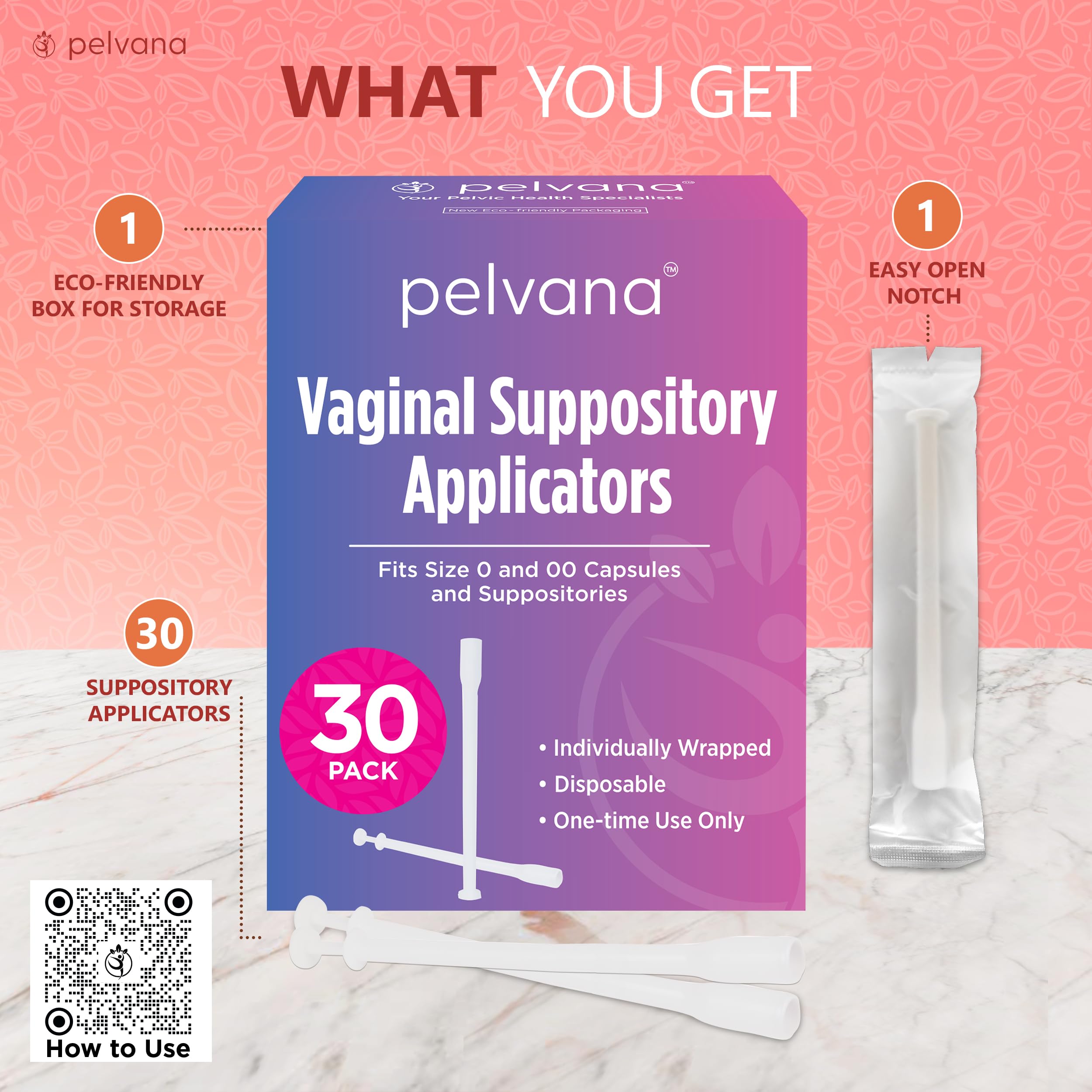 Pelvana Suppository Applicators for Women - (30 Pack) - Fits Size 0 and 00 Capsules - Often Used Pelvana buy supplements canada