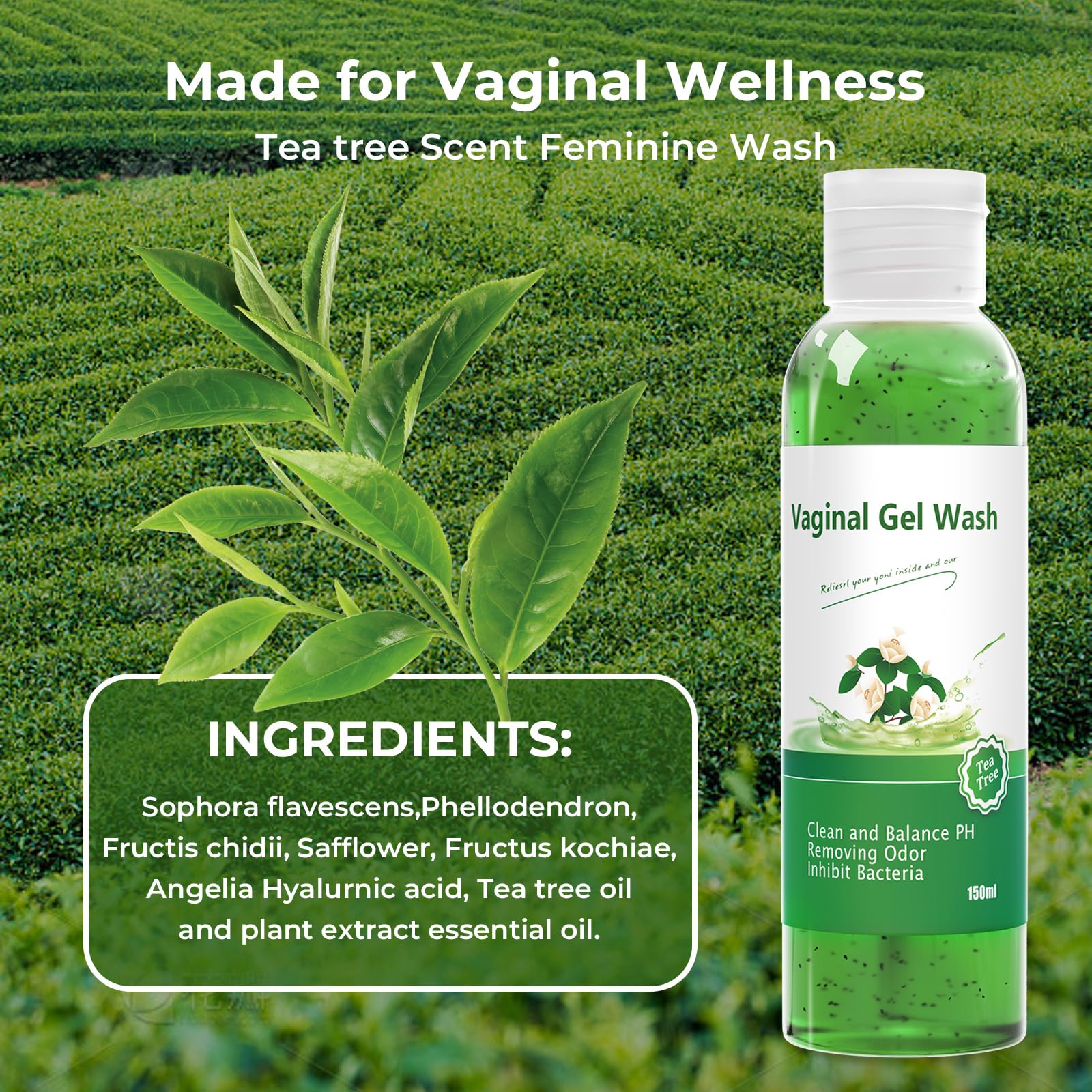 Feminine Wash & Yoni Oil & Yoni Soap Tea Tree Set for Women, Yoni Wash for Vaginal Ph Balance Remove BASSI buy supplements canada