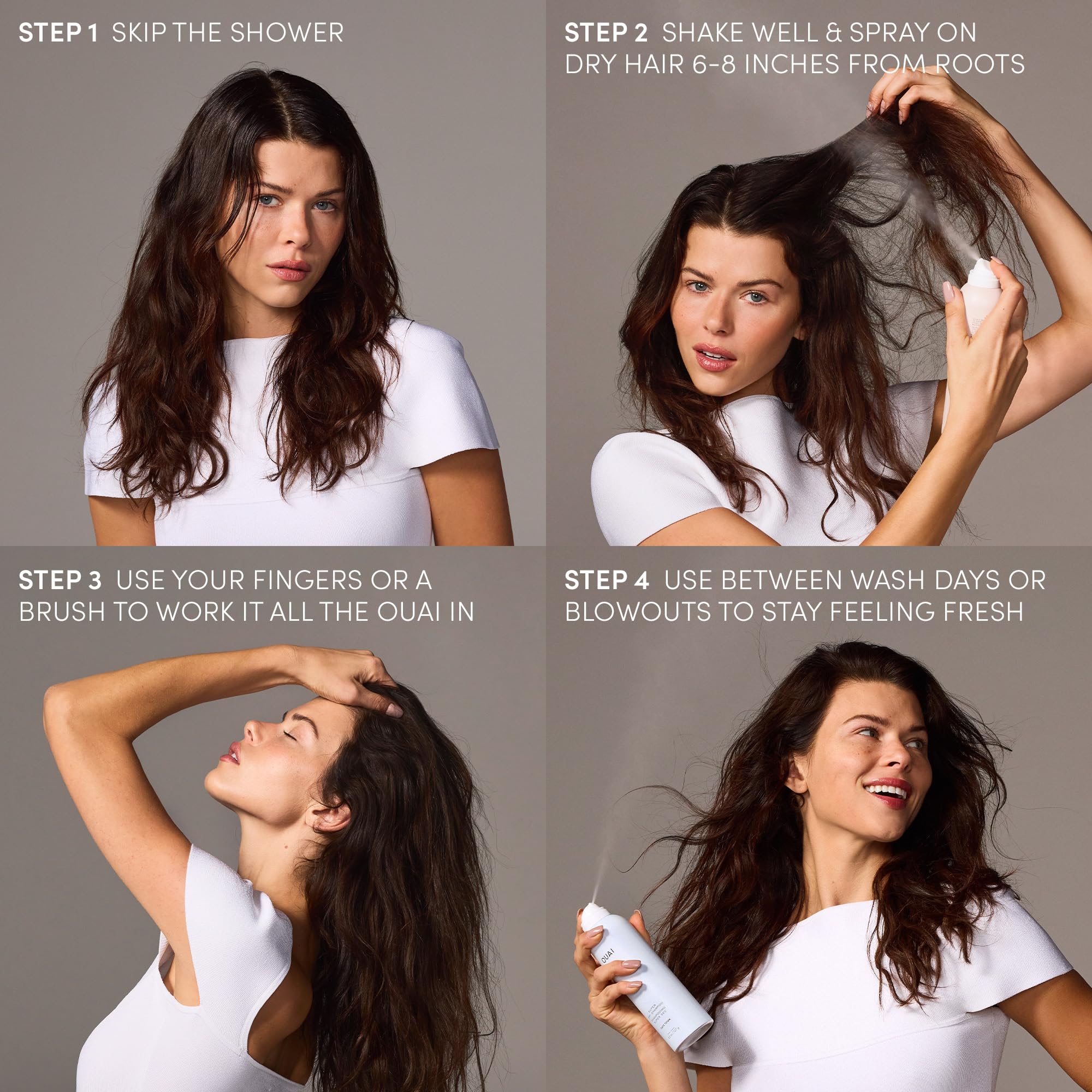 OUAI Super Dry Shampoo - Volumizing Dry Shampoo - Absorbs Oil, Dirt & Sweat - Blends Seamlessly into Hair with Zero Residue & Enriched with a Long-Lasting Scent - Cape Town (4.5 oz) OUAI buy supplements canada