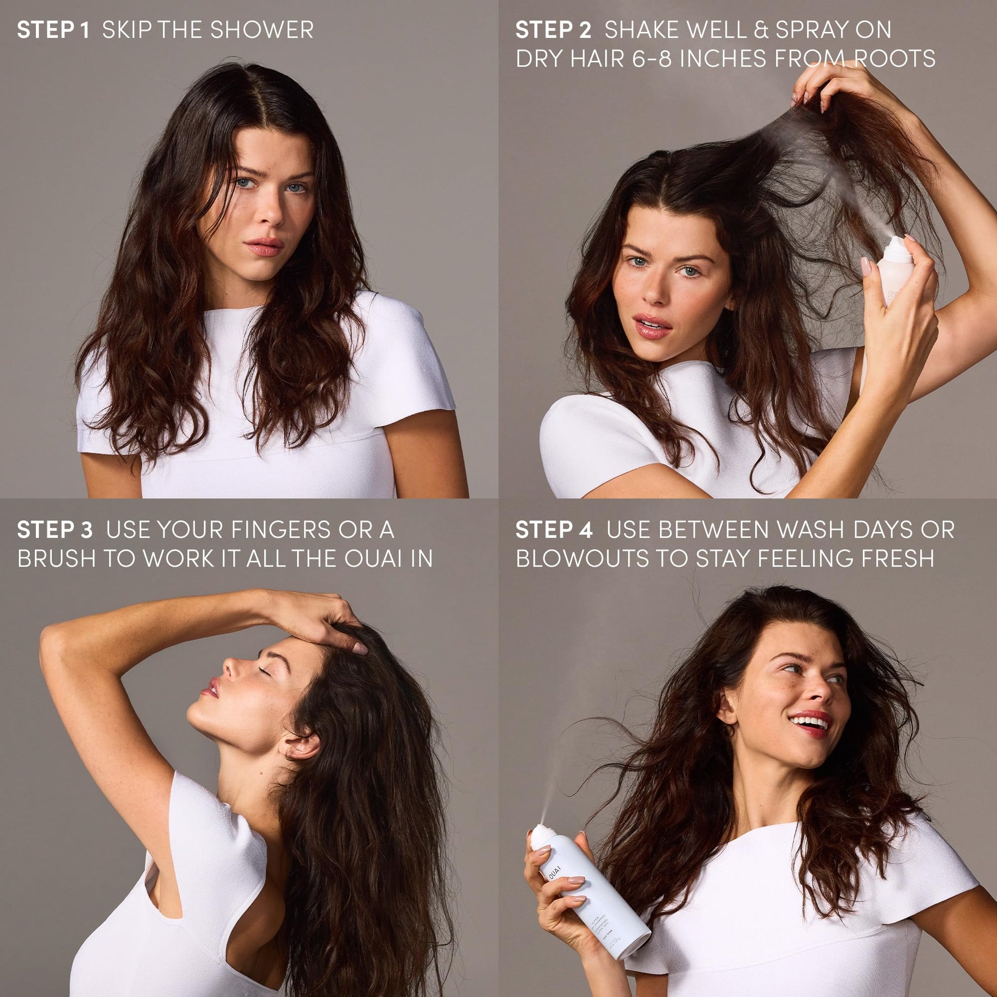 OUAI Super Travel Size Dry Shampoo - Volumizing Dry Shampoo - Absorbs Oil, Dirt & Sweat - Blends Seamlessly into Hair with Zero Residue & Enriched with a Long-Lasting Scent - Cape Town (2 oz) OUAI buy supplements canada